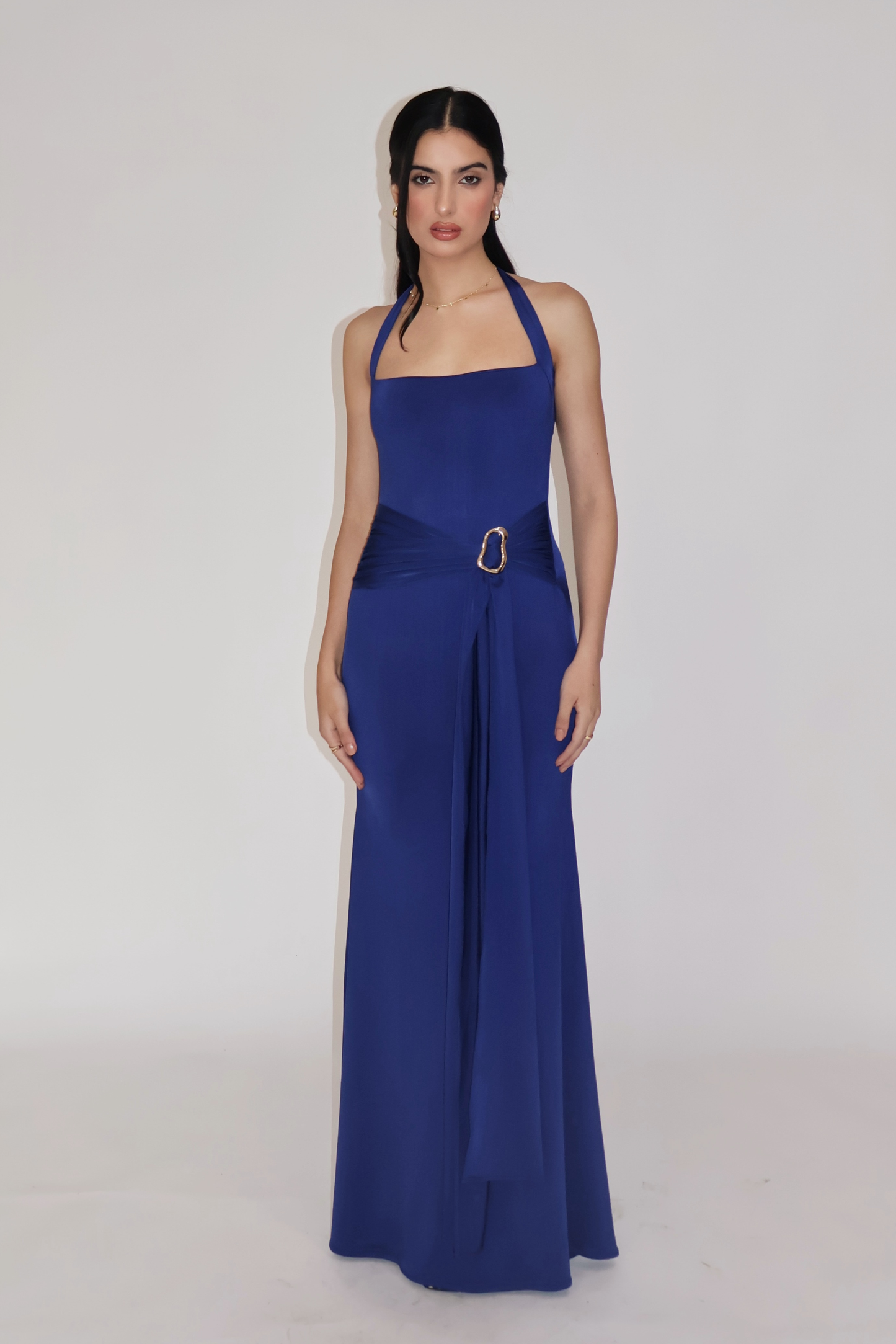 MIMOSA DRESS - (Navy)