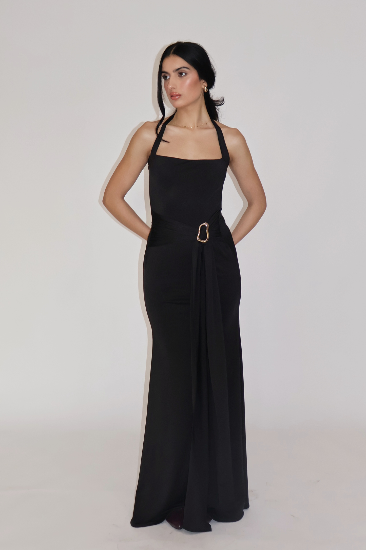 MIMOSA DRESS - (Onyx)