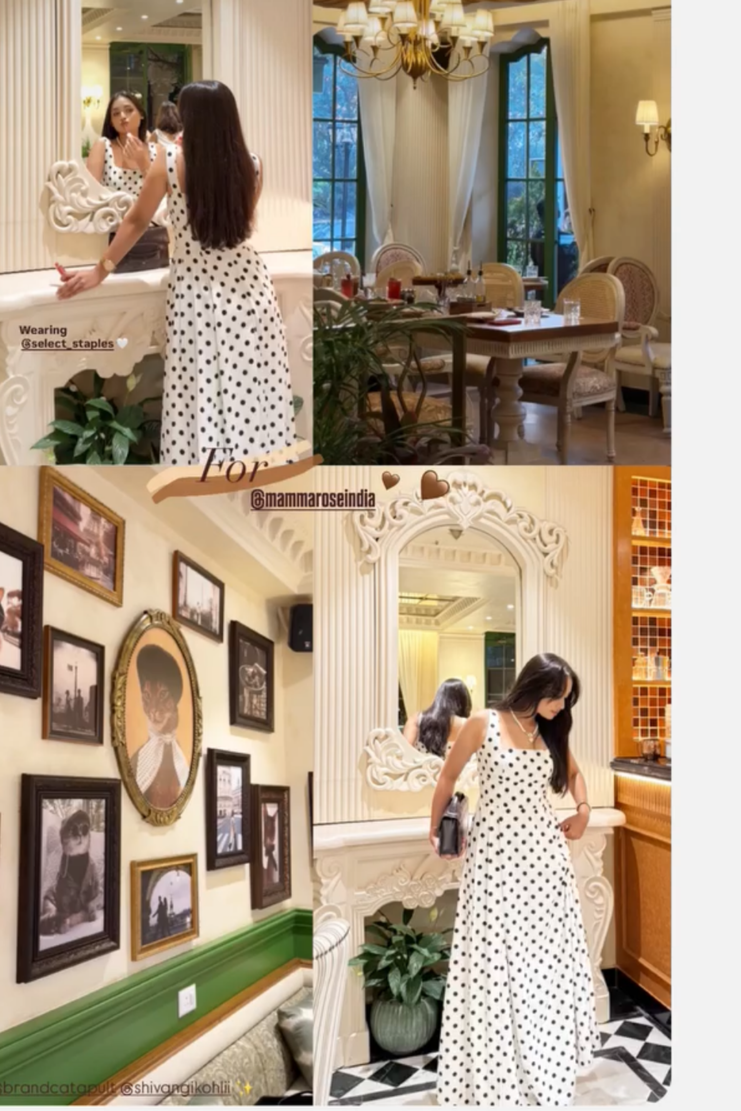 Mannat in DARLA Dress - White