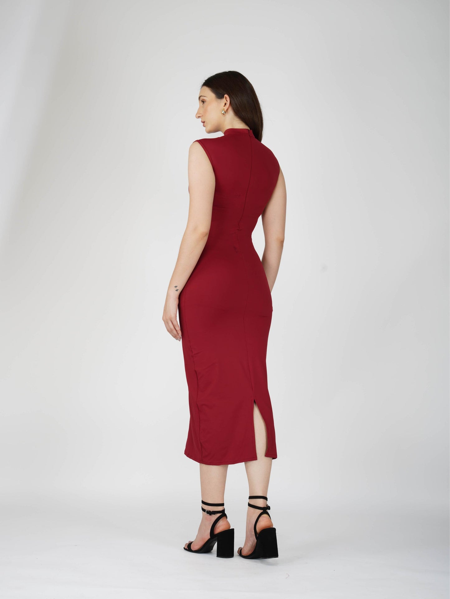 Tiya Rao in zephyr dress cherry