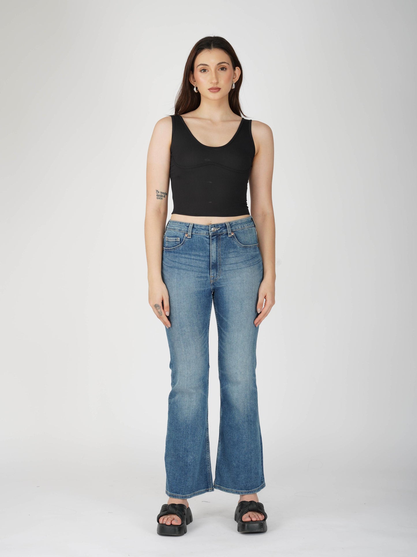 Black Undercup Crop Top - Nova Top (Onyx)