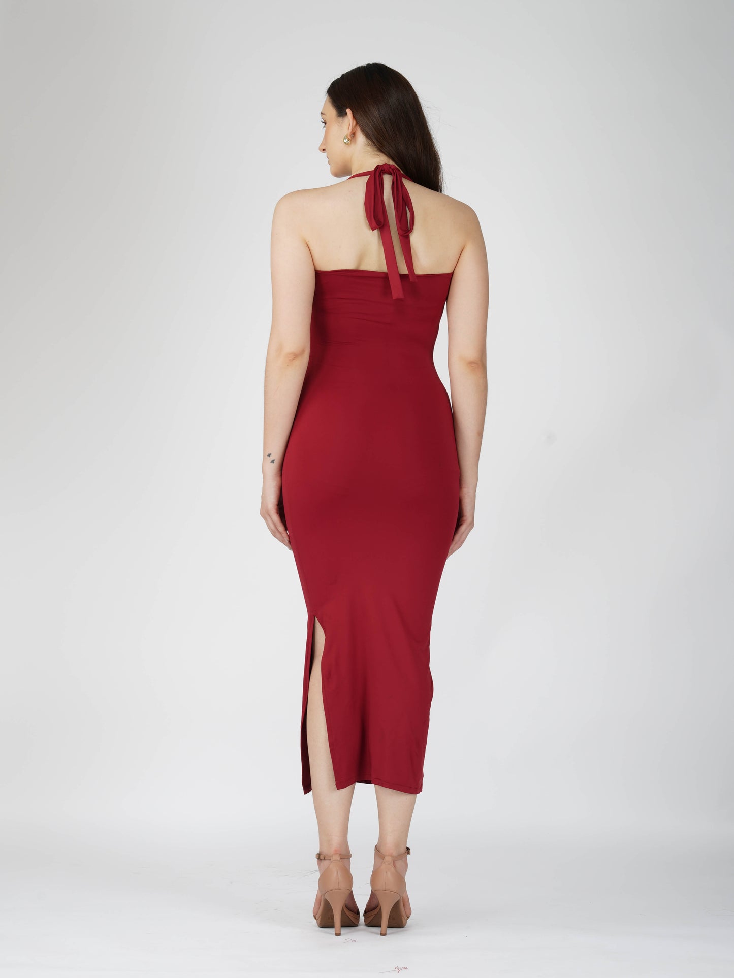 Red Sweetheart Neckline Dress - Ray Dress (Cherry)
