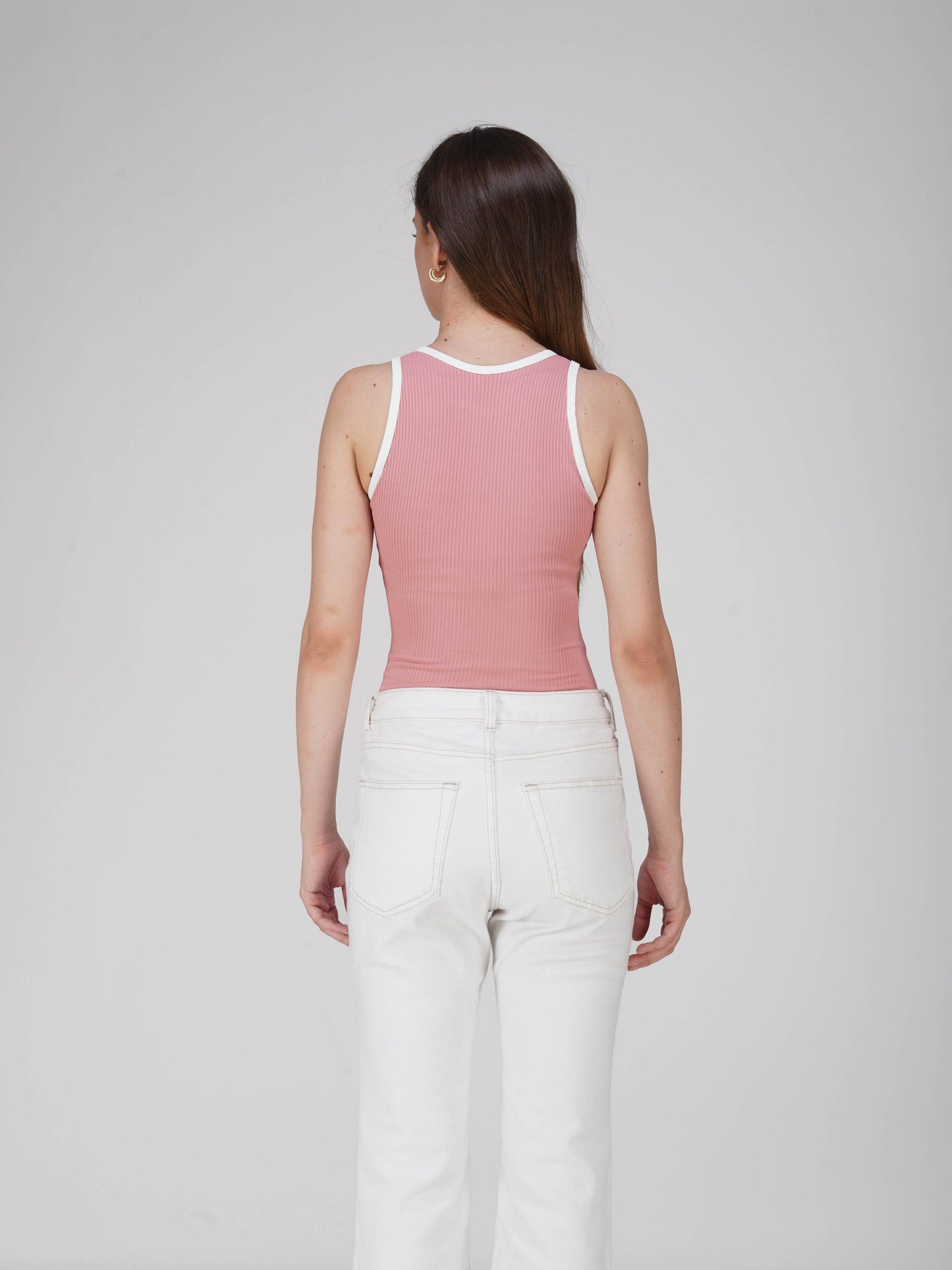 Pink Racer Bodysuit - Aura Bodysuit (Flamingo)