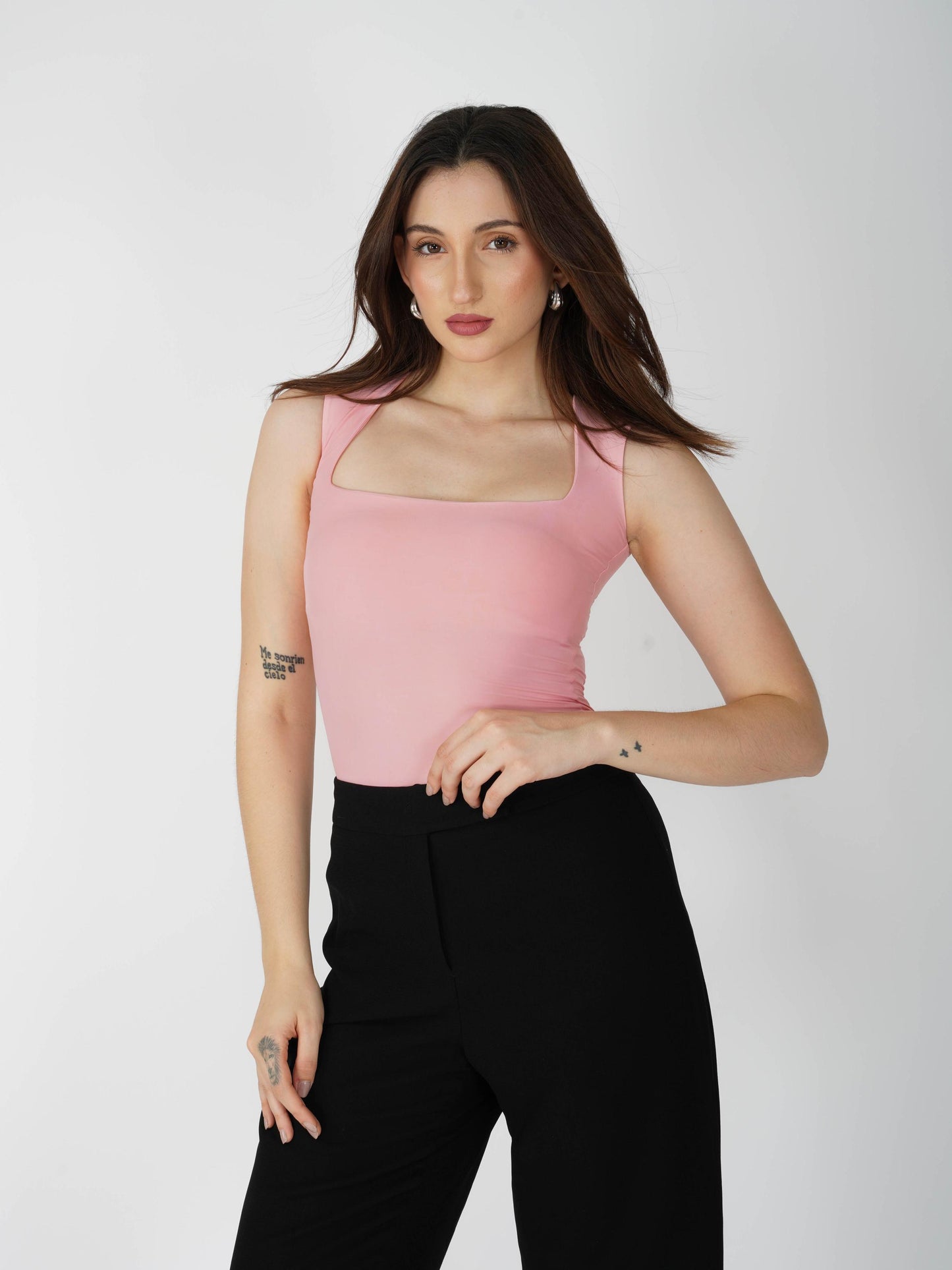 Ishita in echo bodysuit flamingo