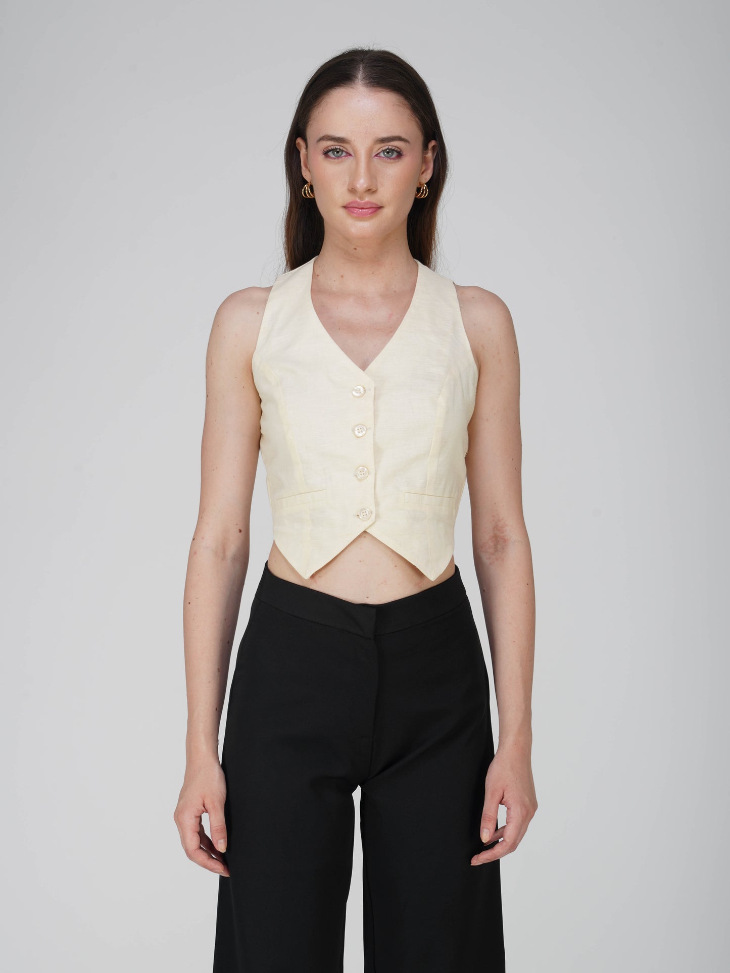 Off-WhiteTailored Waistcoat - Frost Waistcoat (Cream)