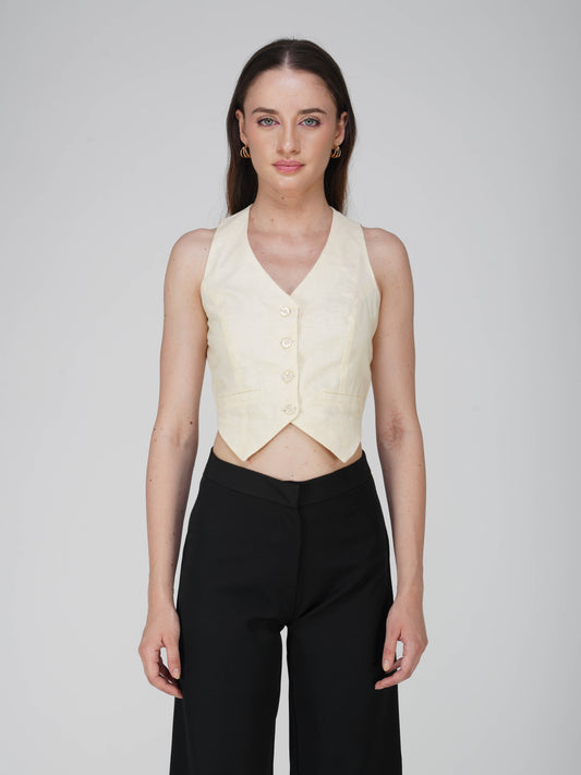 Off-WhiteTailored Waistcoat - Frost Waistcoat (Cream)