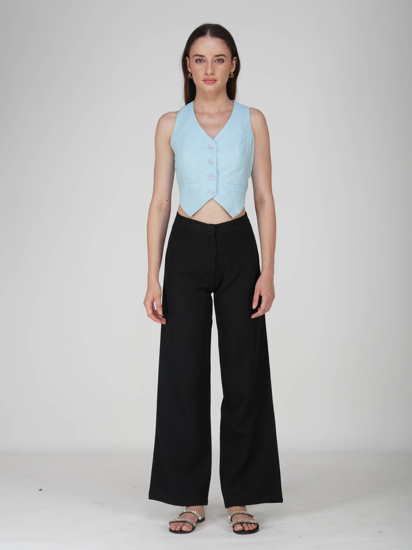 Blue Tailored Waistcoat - Frost Waistcoat (Sky)
