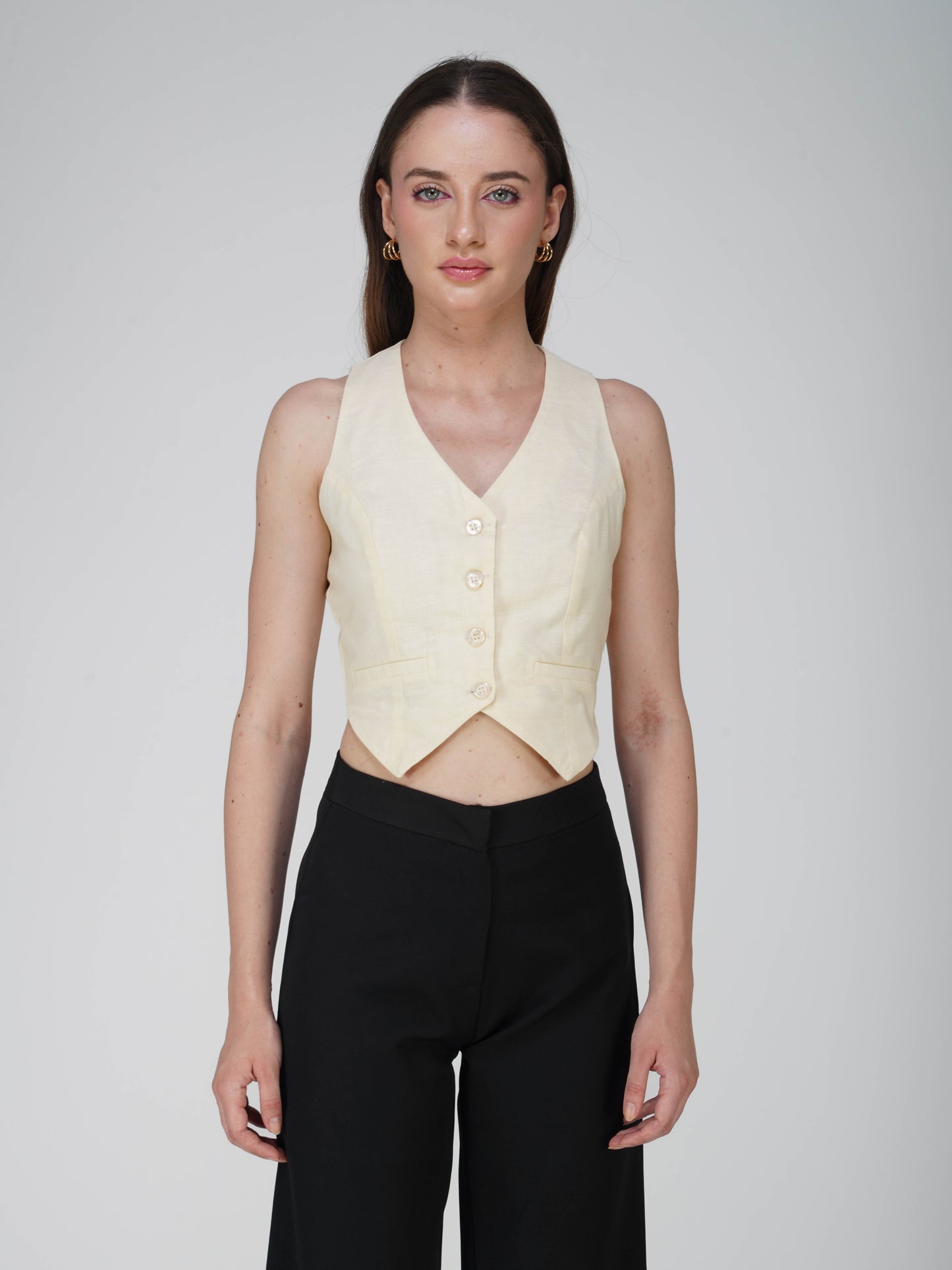 Off-WhiteTailored Waistcoat - Frost Waistcoat (Cream)