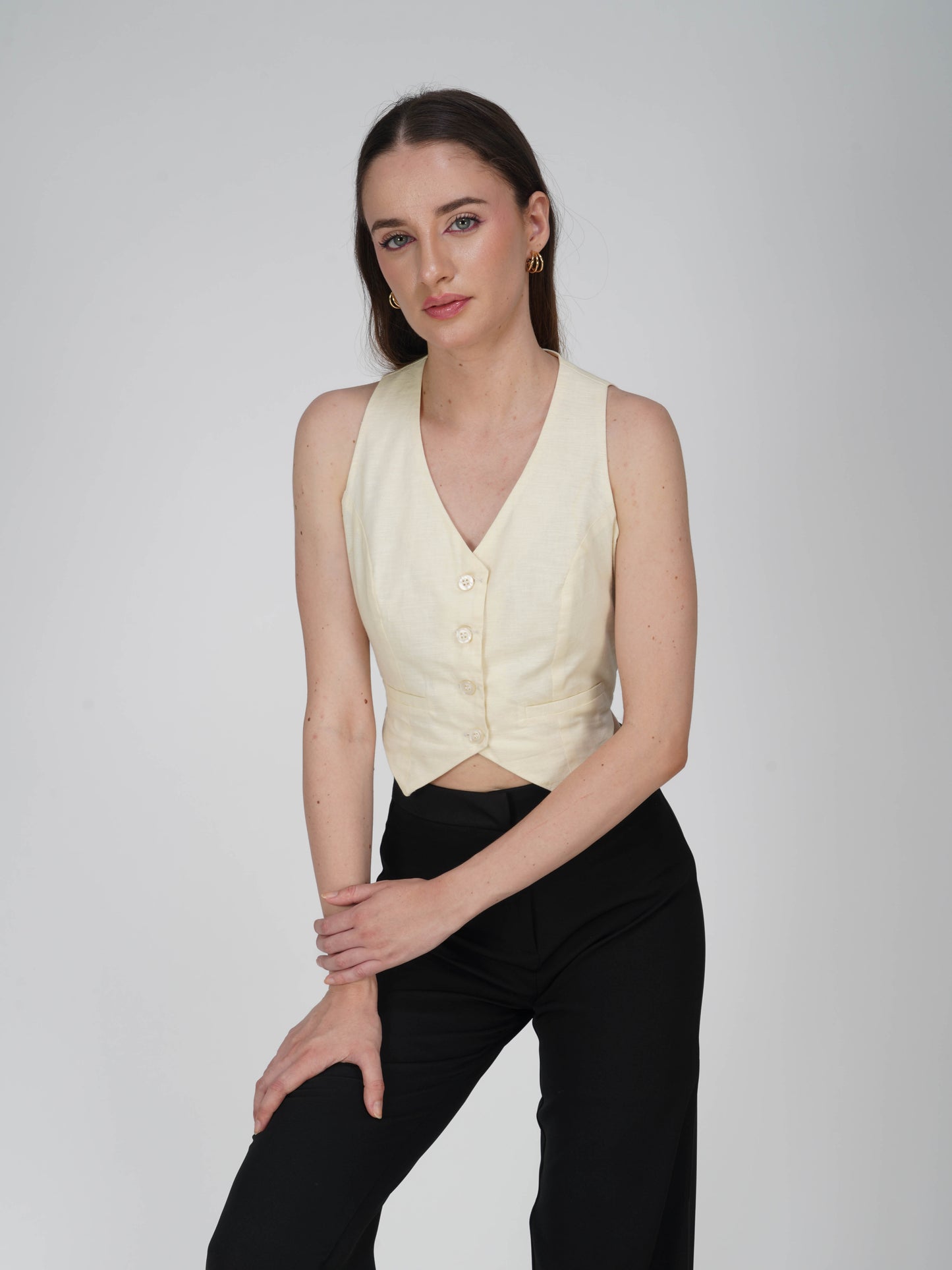 Off-WhiteTailored Waistcoat - Frost Waistcoat (Cream)