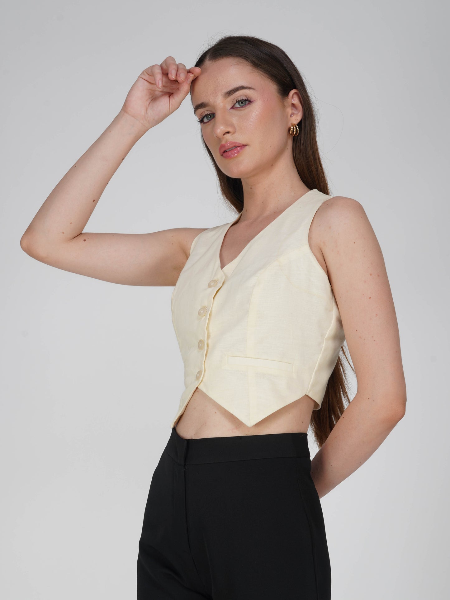 Off-WhiteTailored Waistcoat - Frost Waistcoat (Cream)