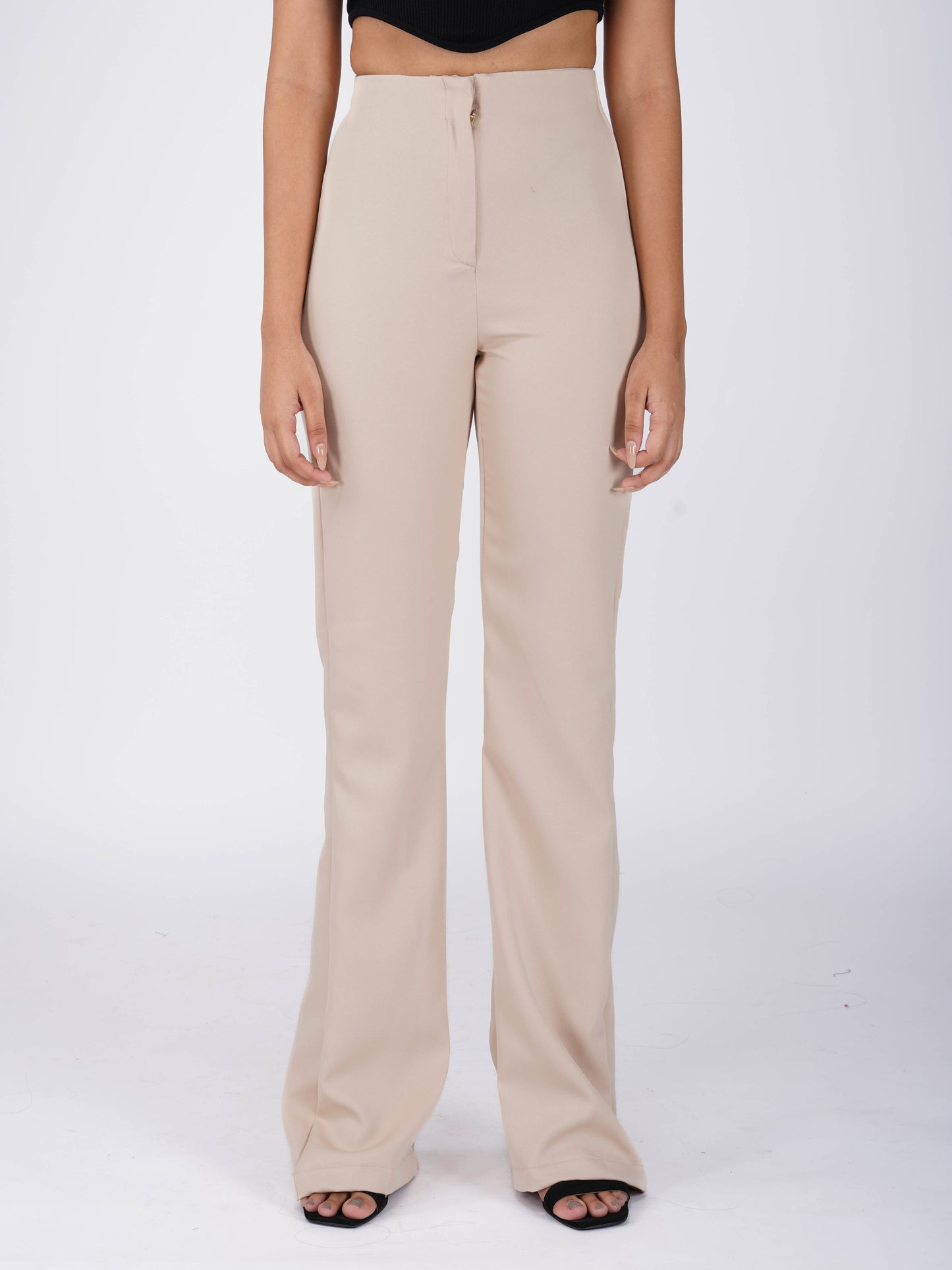 Beige Flare Pants - Moss Pants (Sand)