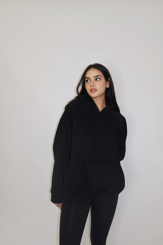Black Oversized Sweatshirt - Truly Oversized Sweatshirt (Onyx)