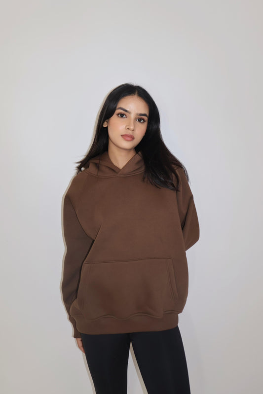 Brown Oversized Sweatshirt - Truly Oversized Sweatshirt (Coco)