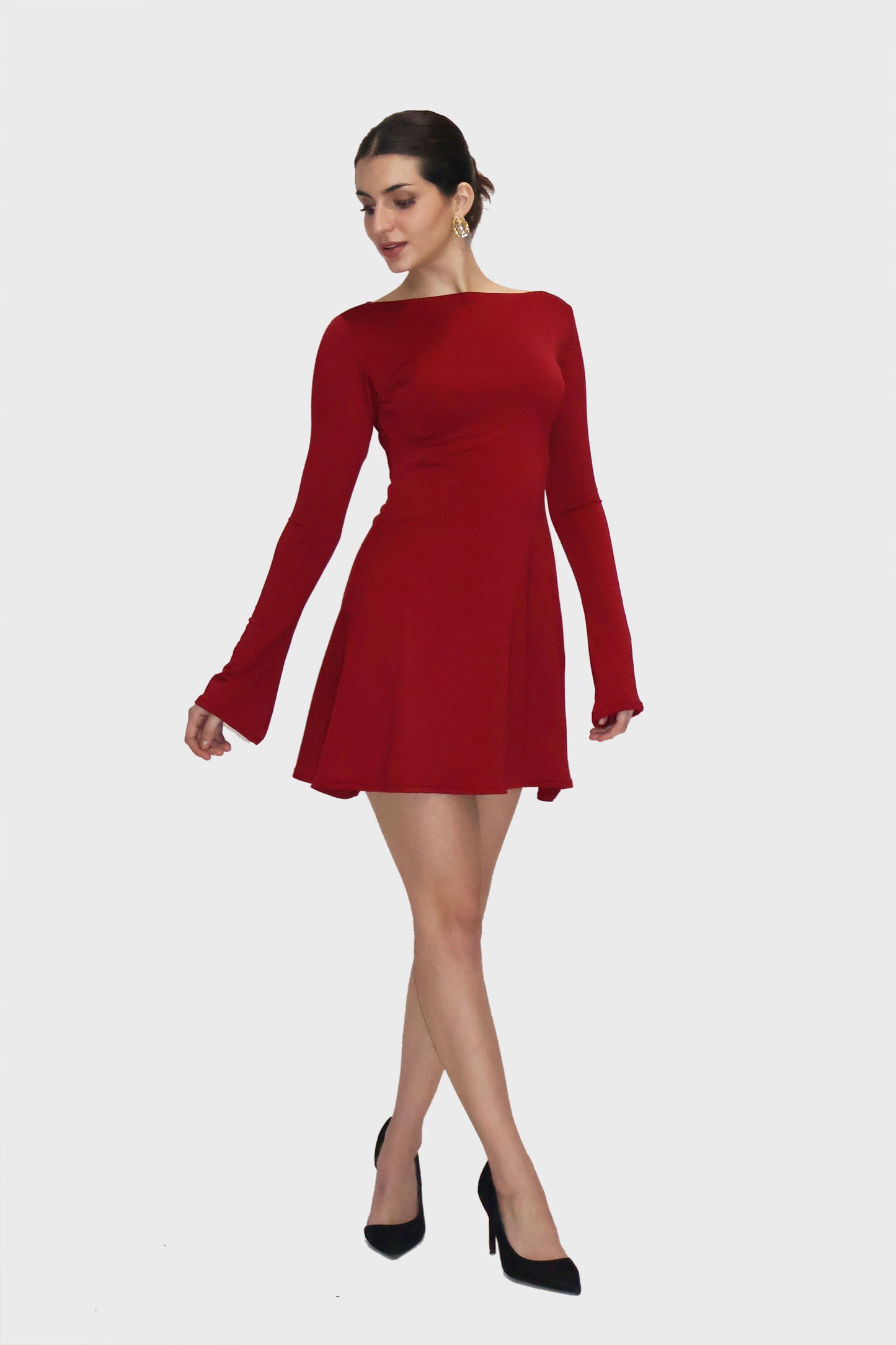 BLAIR DRESS (Cherry )