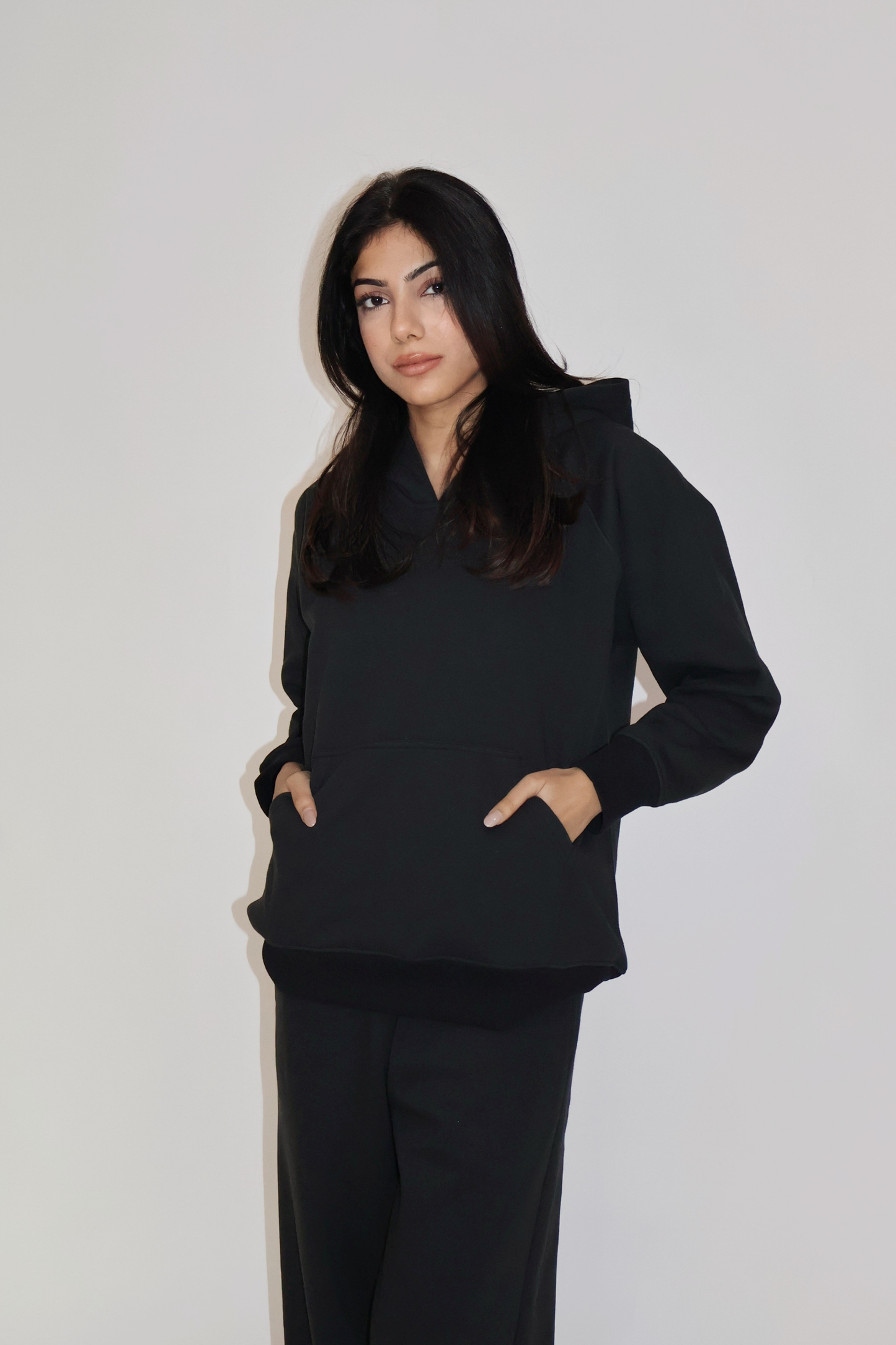 HOODIE CO-ORD SET - (Black)