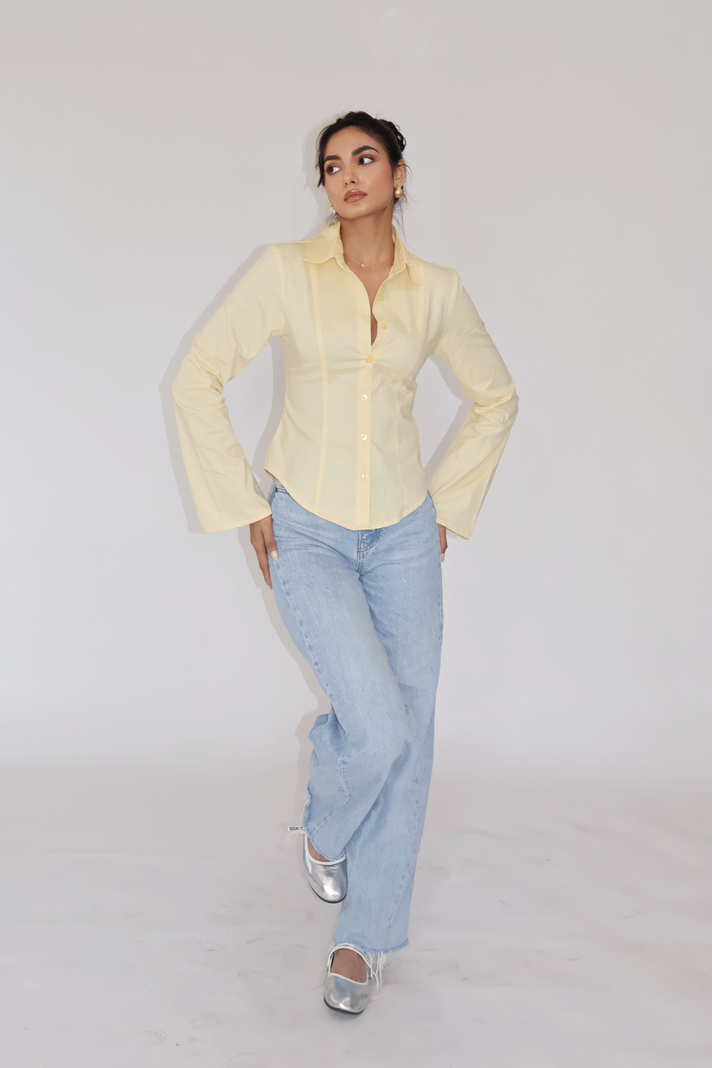 MOON Fitted Shirt – Butter