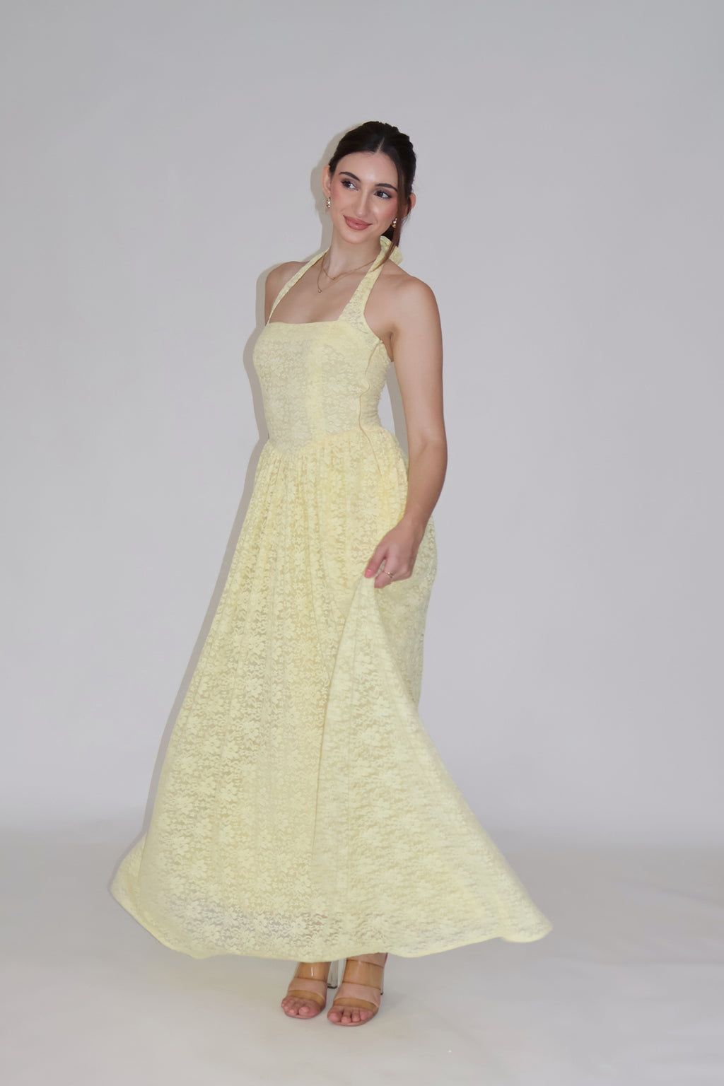 PEONY DRESS - (Butter)
