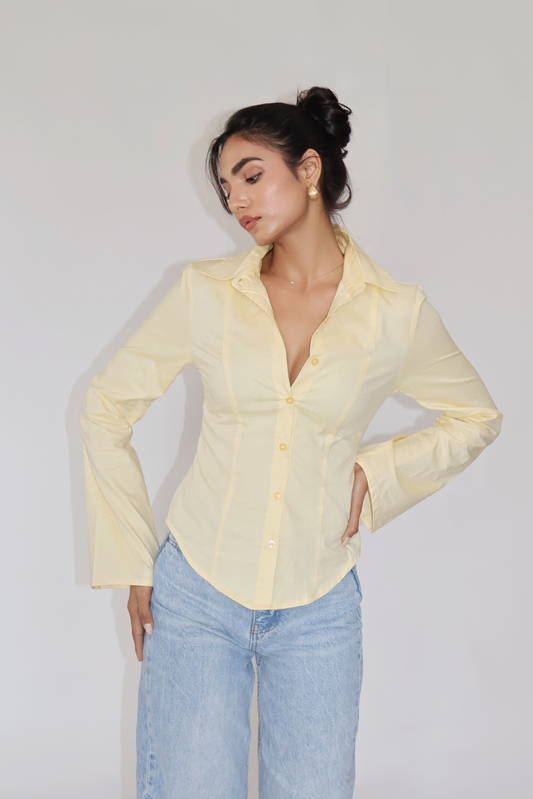 MOON Fitted Shirt – Butter