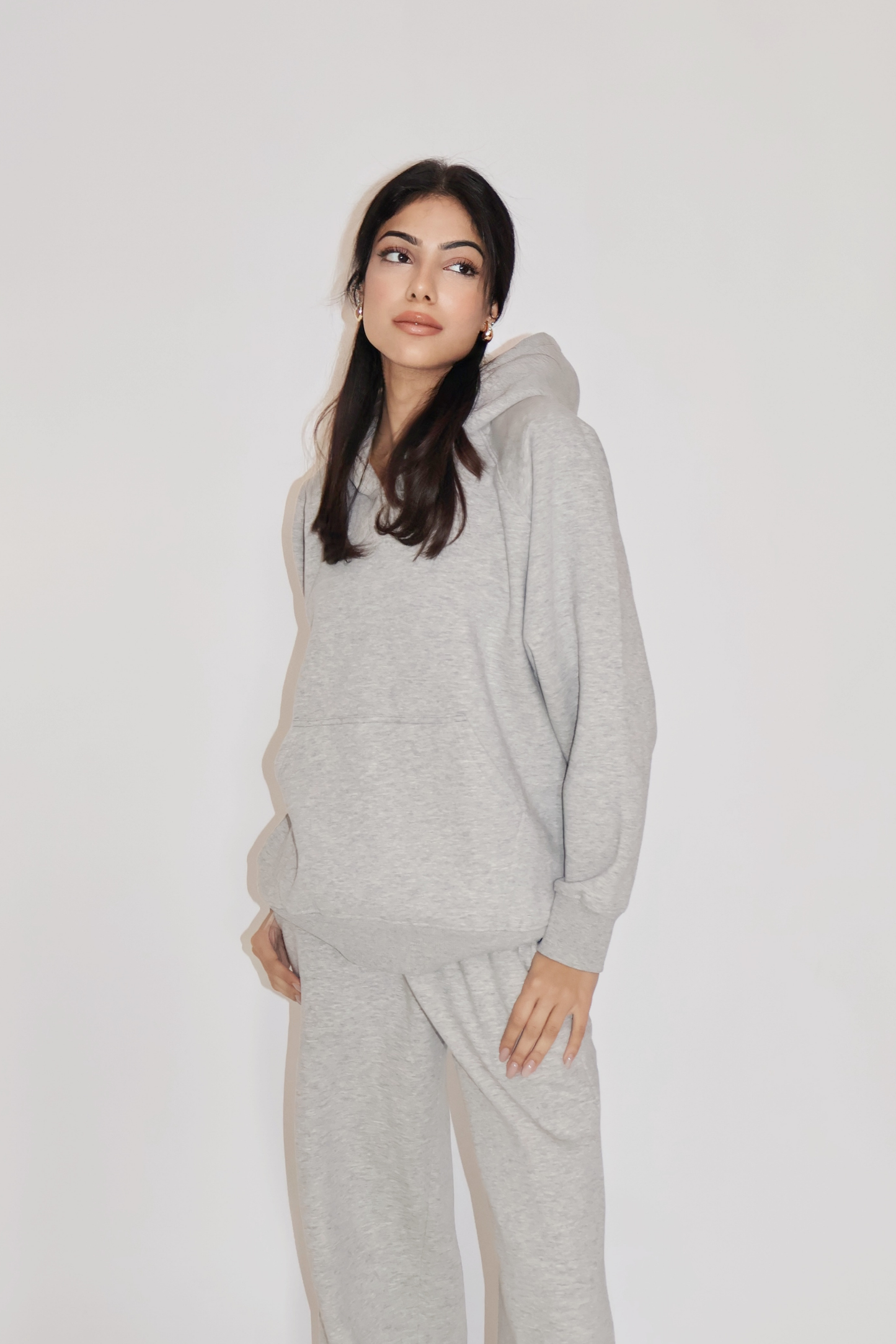 HOODIE CO-ORD SET - (Gray)