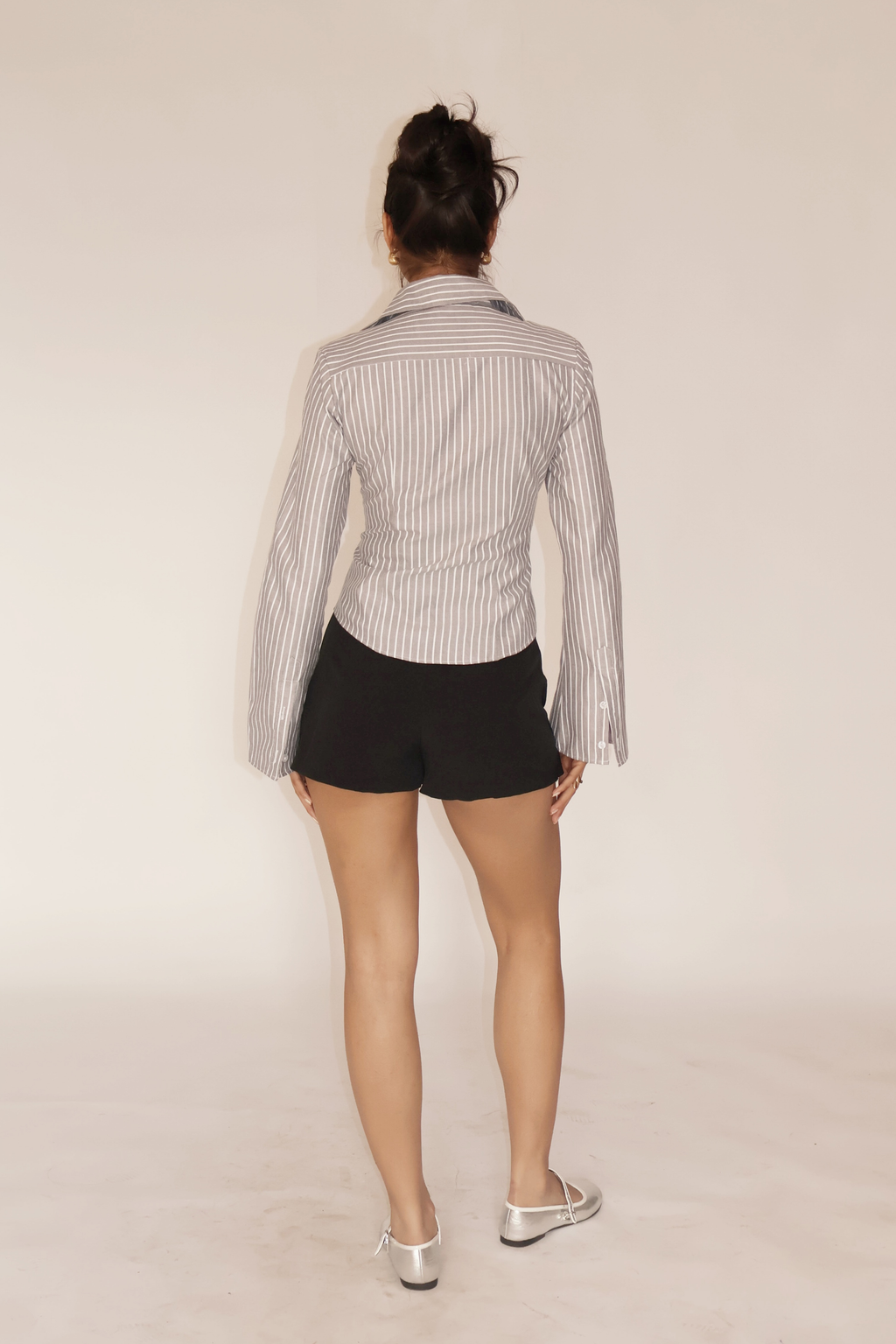 Slate Striped Fitted Shirt – IRIS