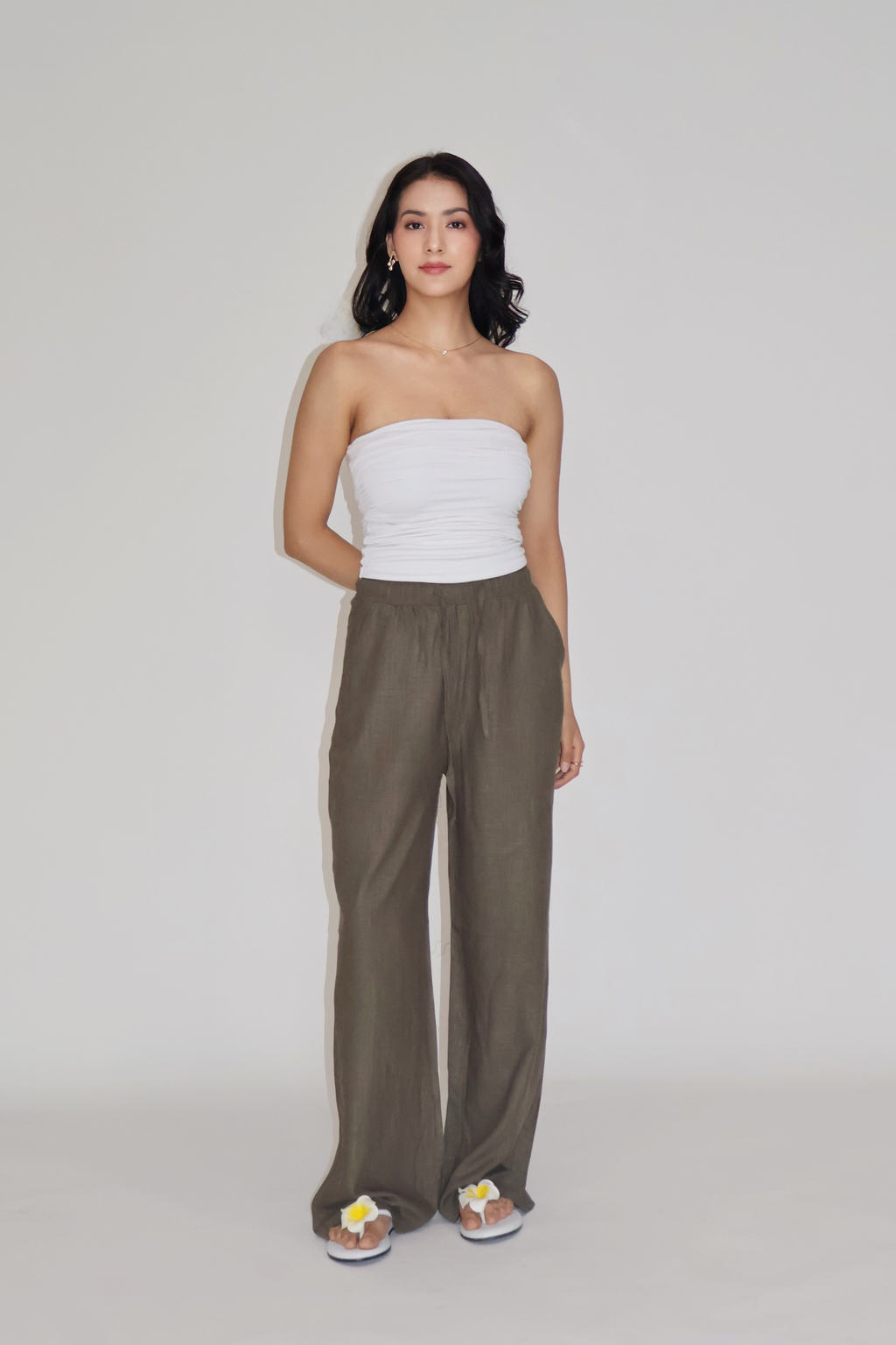 SEASHELL PANTS - (Olive)