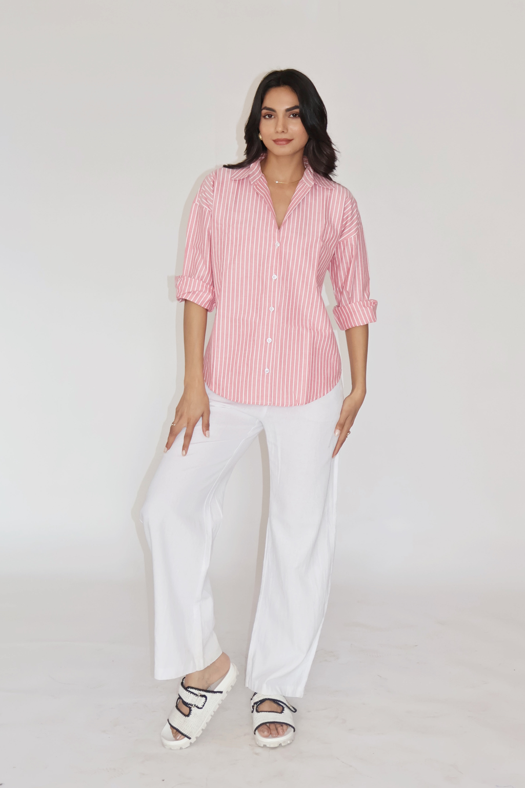 Red Striped Oversized Shirt – CANVA