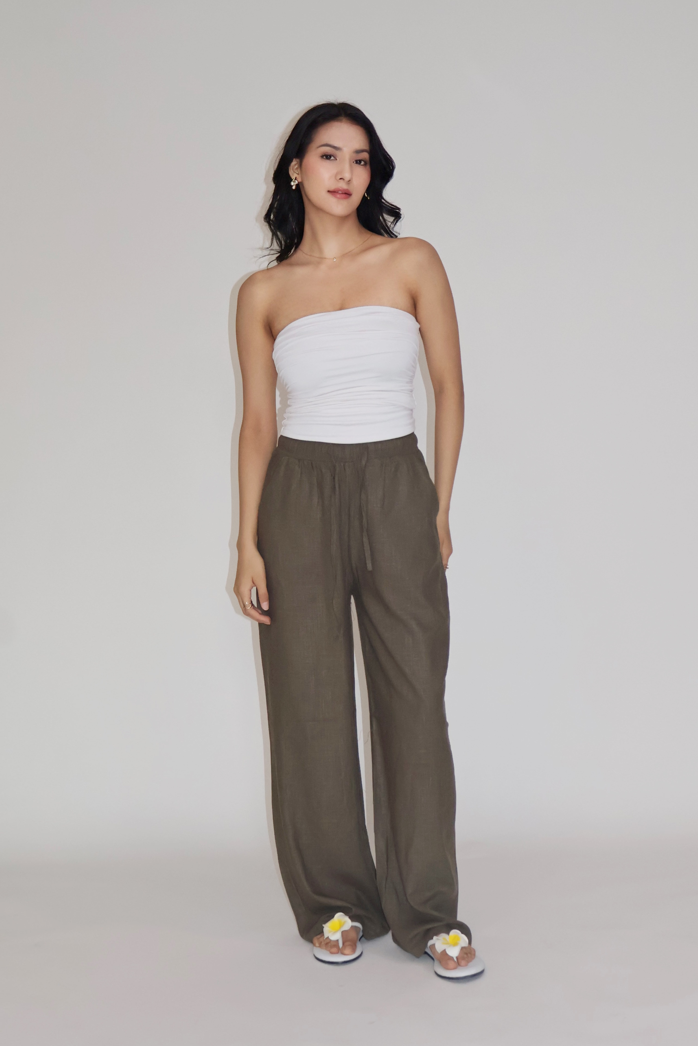 SEASHELL PANTS - (Olive)