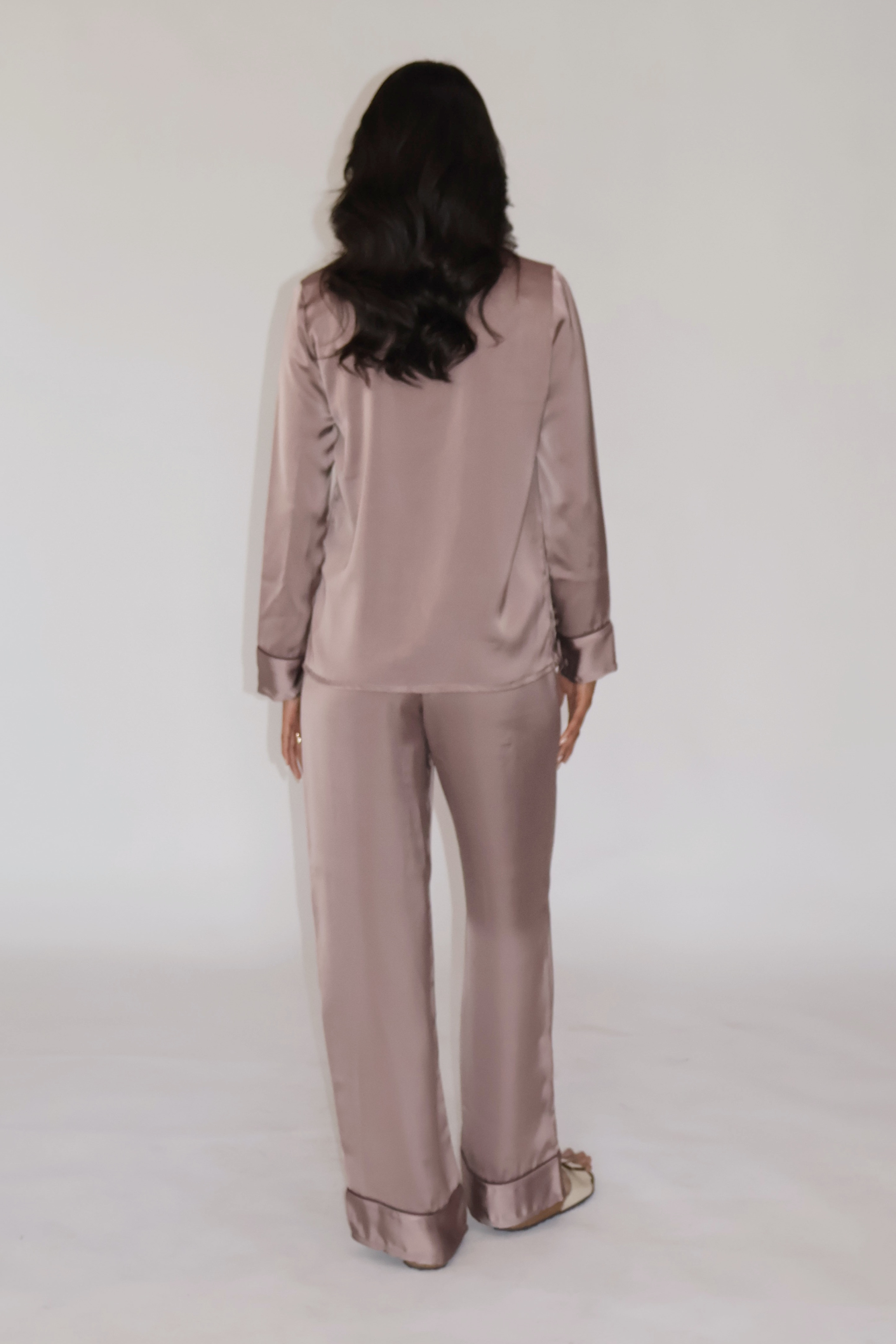 PEARL SILK PJ SET - (Coco)