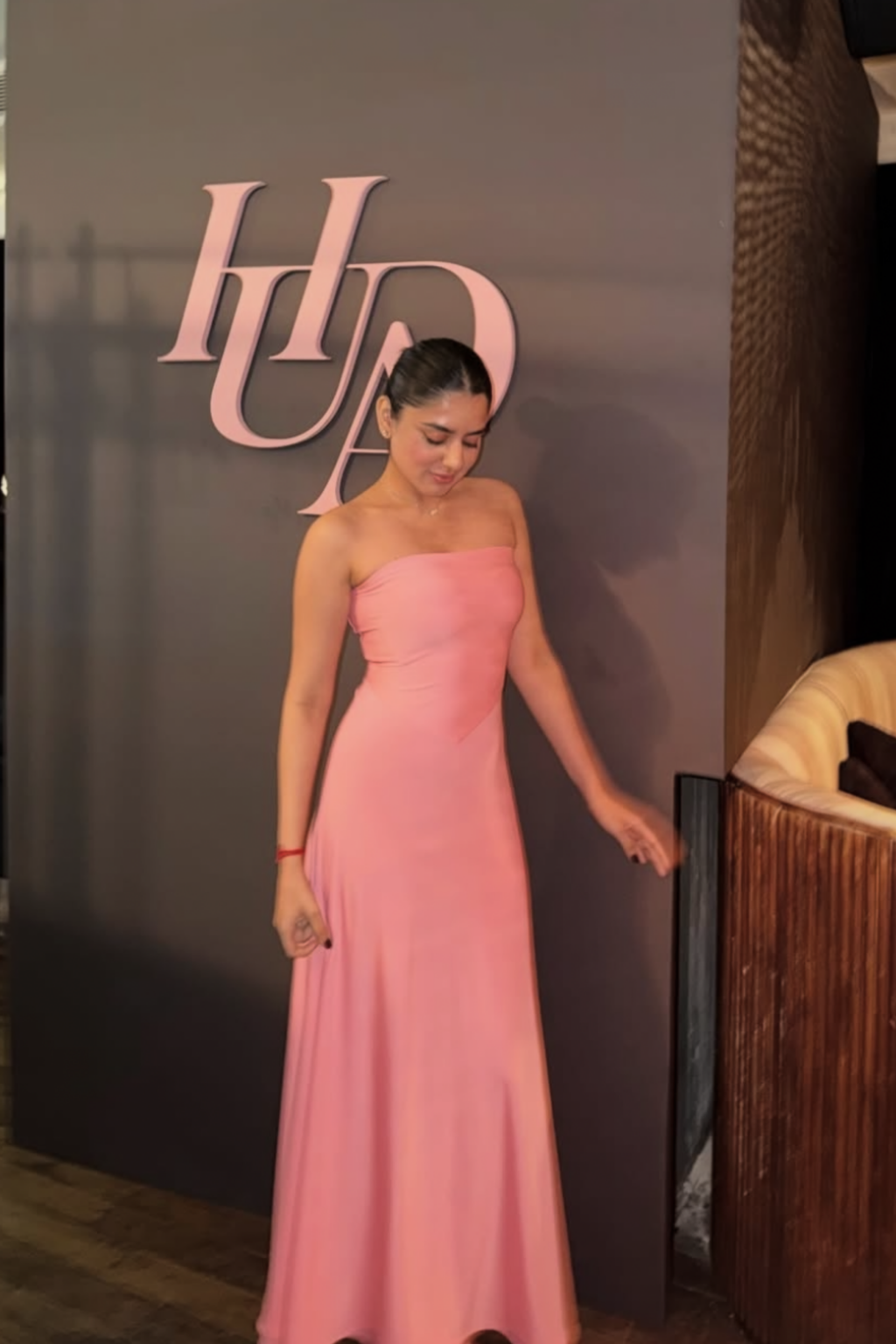 Nishtha in Pink Flare Tube Dress - Flow Dress (Flamingo)