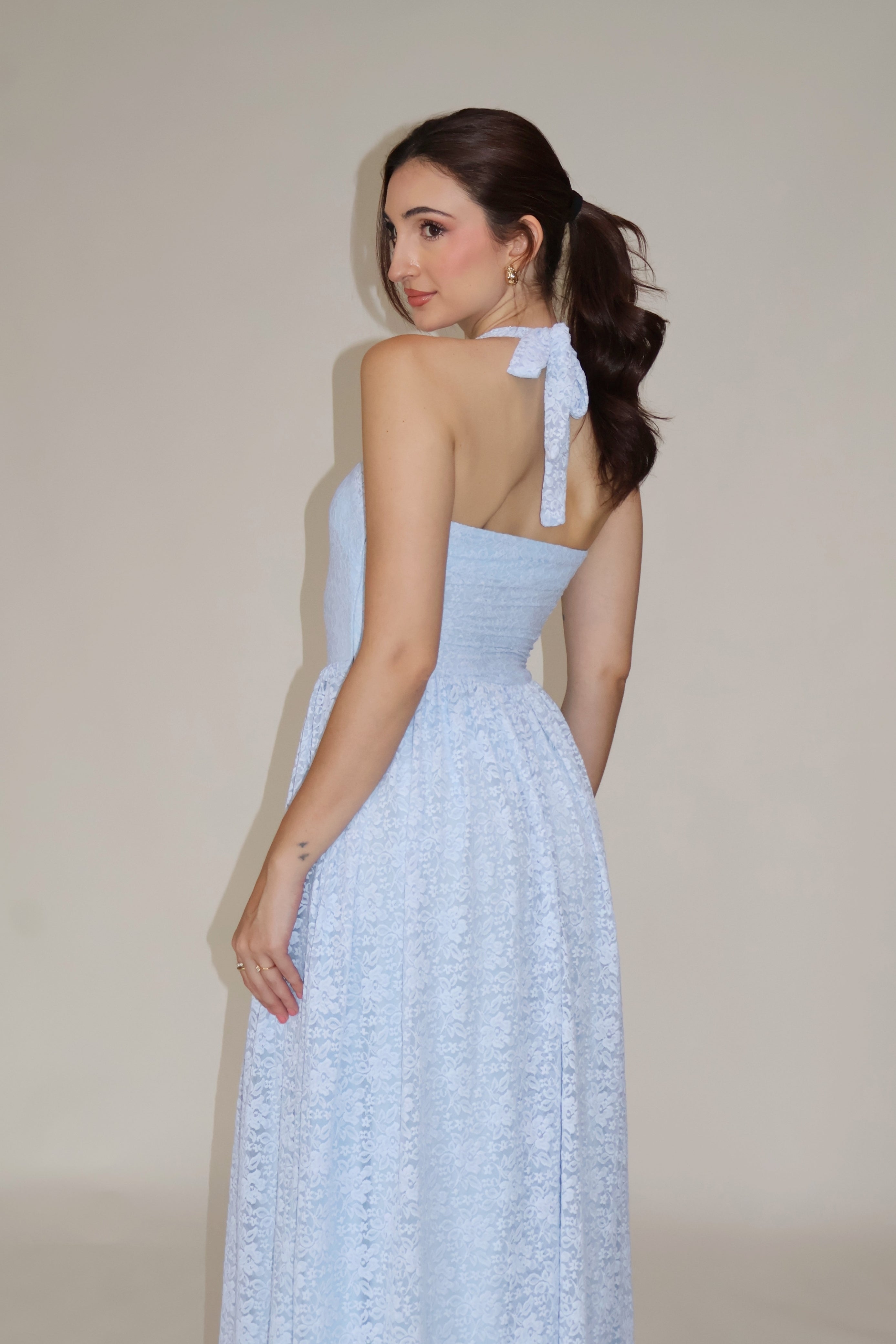 PEONY DRESS - (Sky)