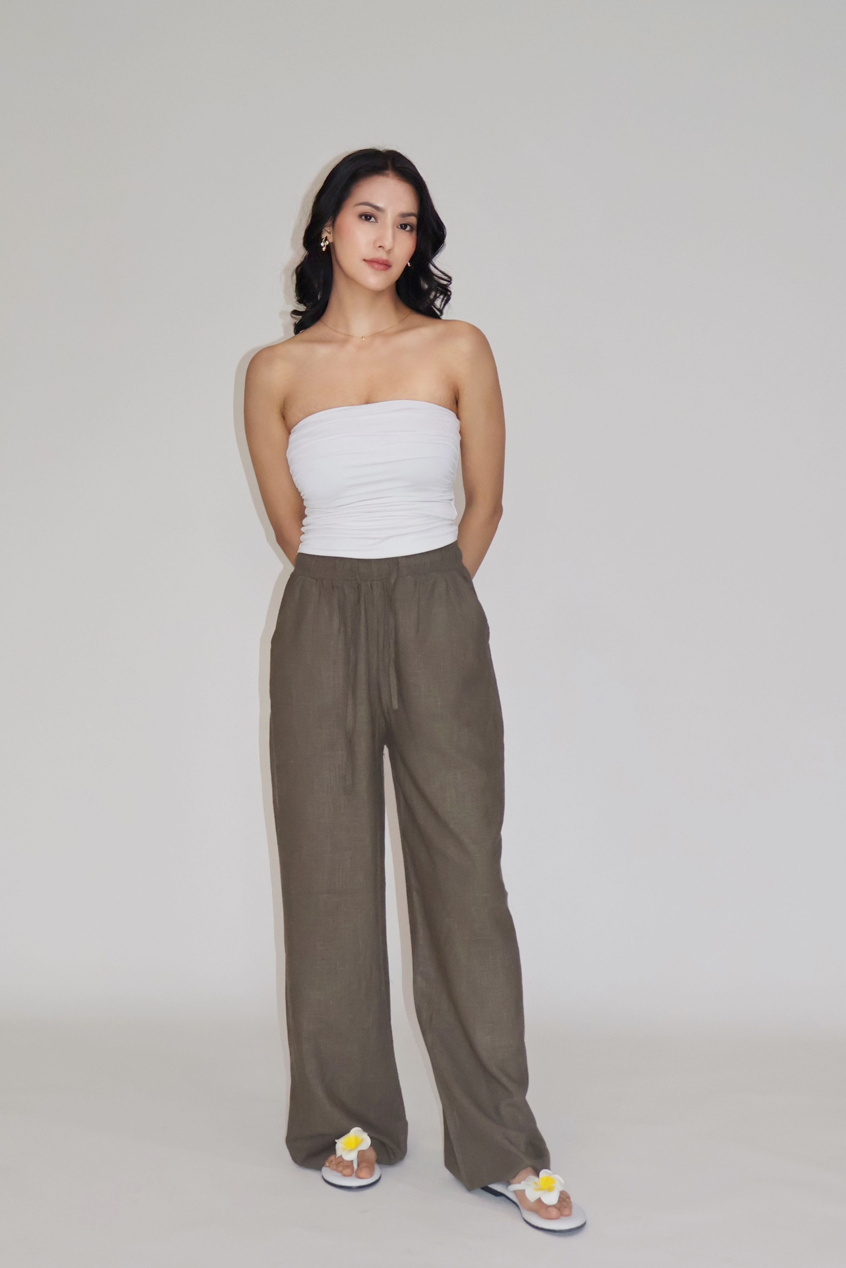 SEASHELL PANTS - (Olive)