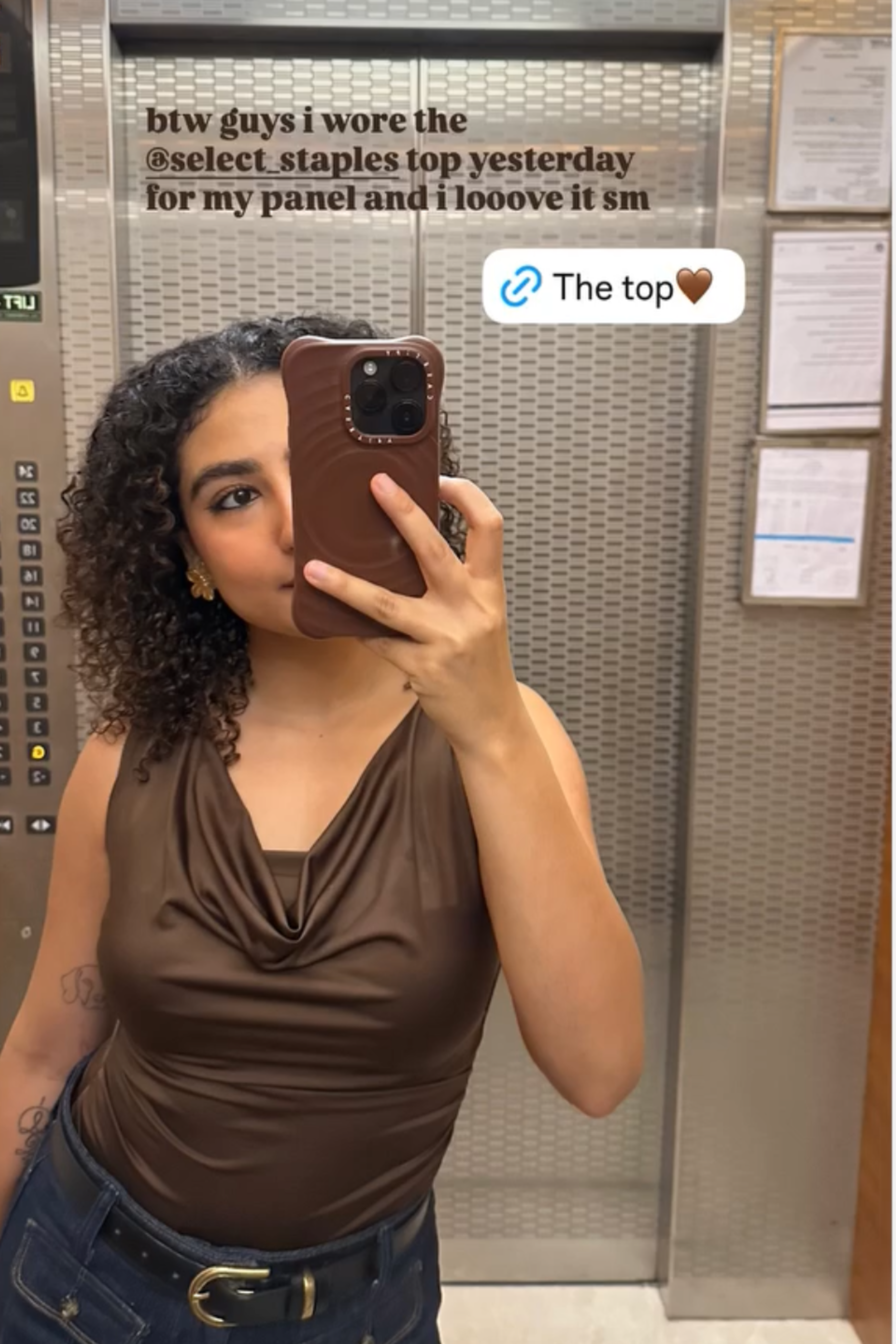 Asshna Hegde in Red Cowl Neck Bodysuit - Prism Bodysuit (Cherry)