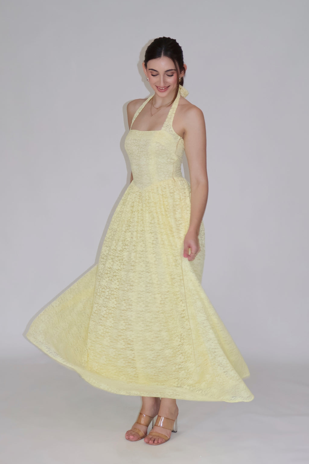 PEONY DRESS - (Butter)