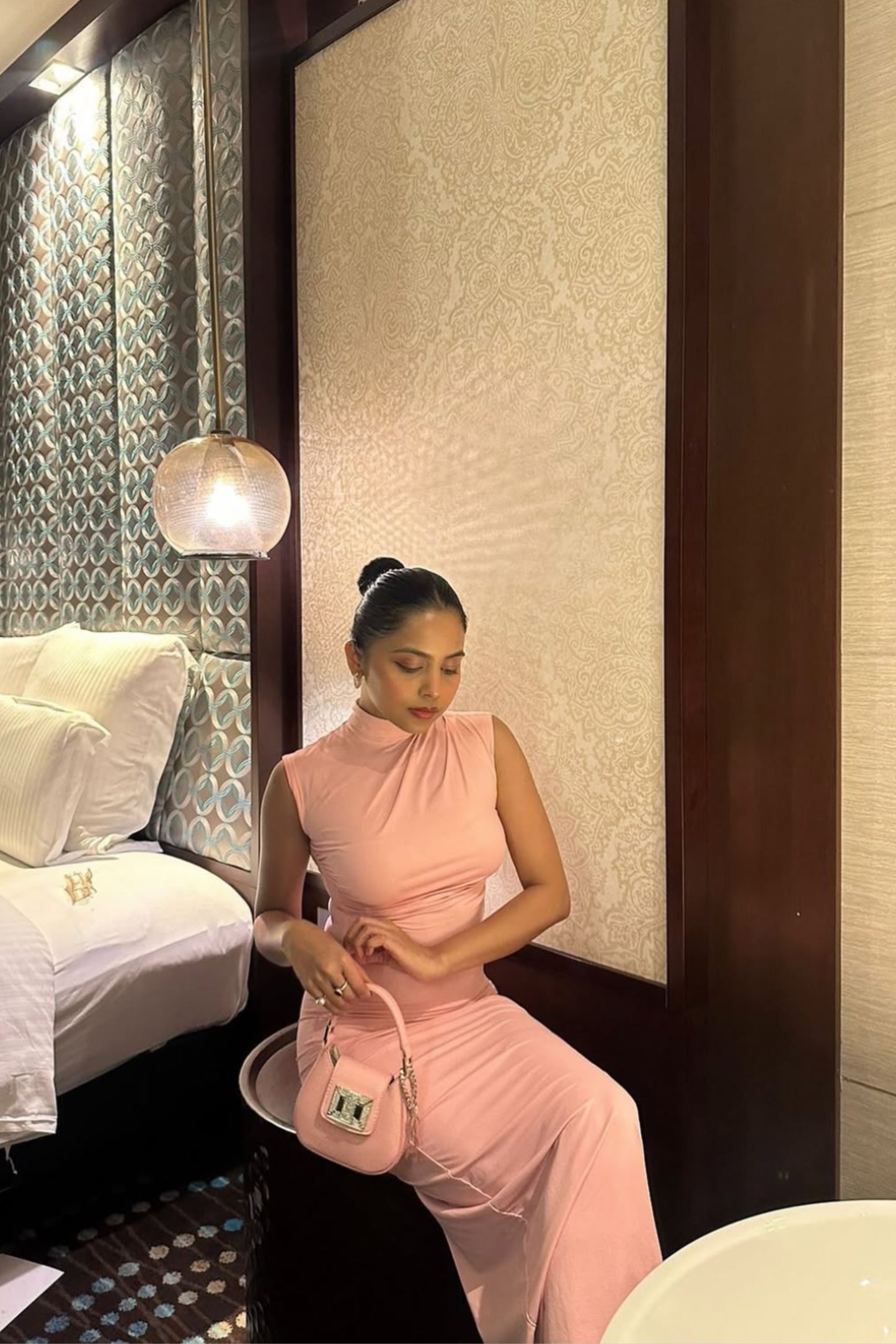 Muskan in zephyr dress flamingo