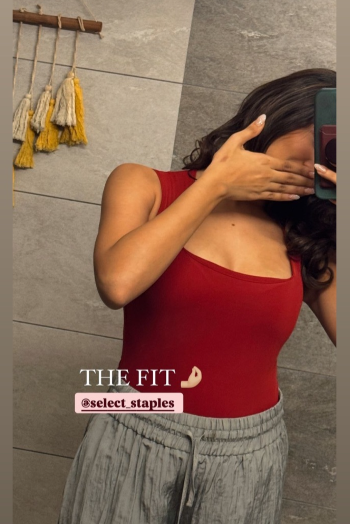 Anmol in echo bodysuit cherry