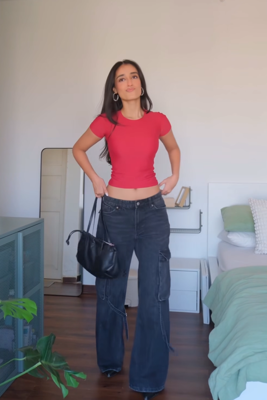 Mannat sandhu in drift tee cherry