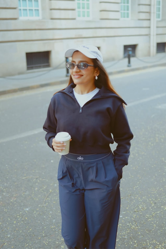Vidhi in navy zipper