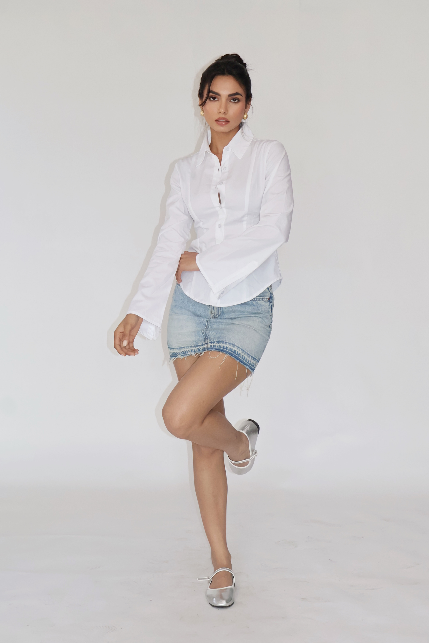 MOON Fitted Shirt – Dove