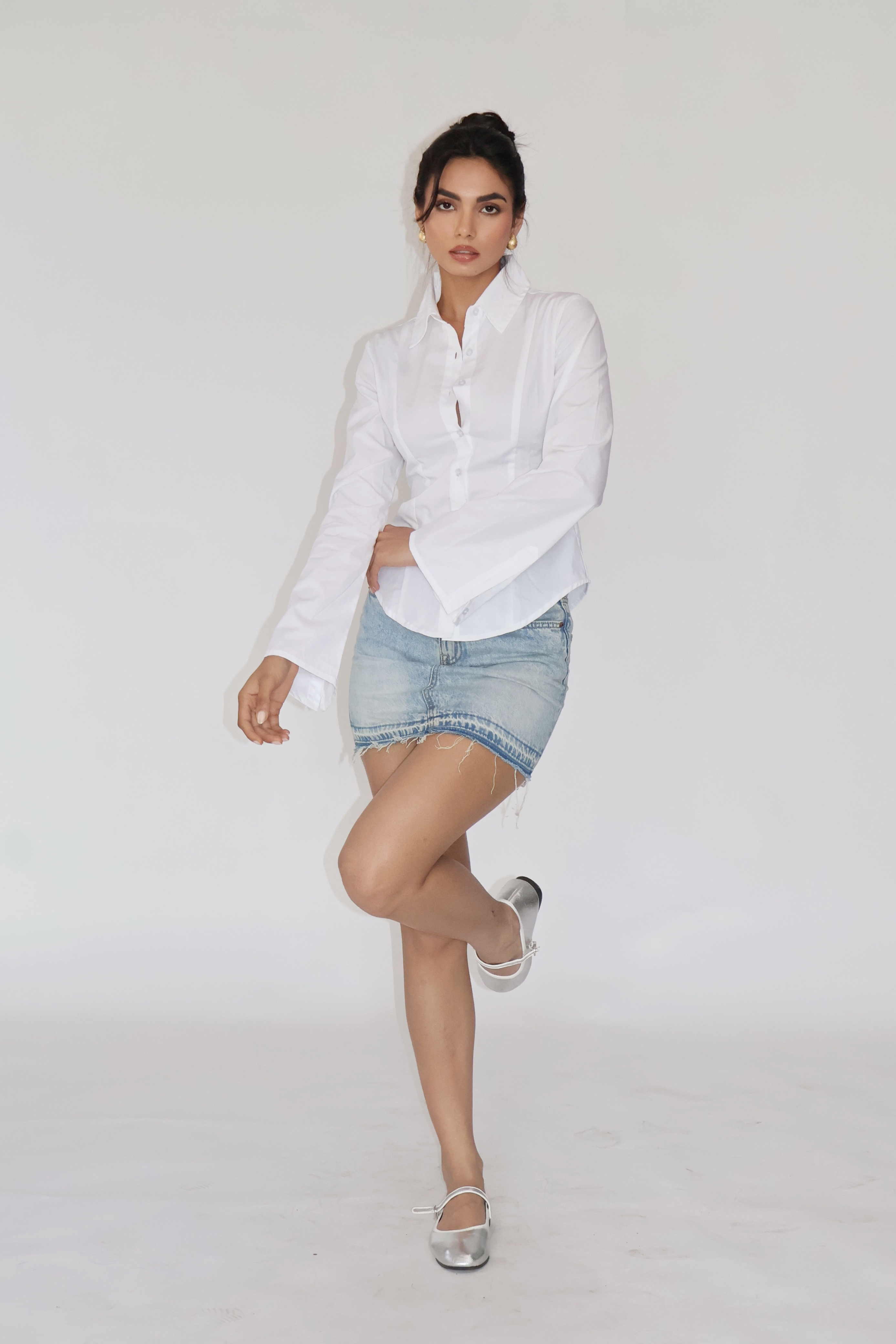 MOON Fitted Shirt – Dove