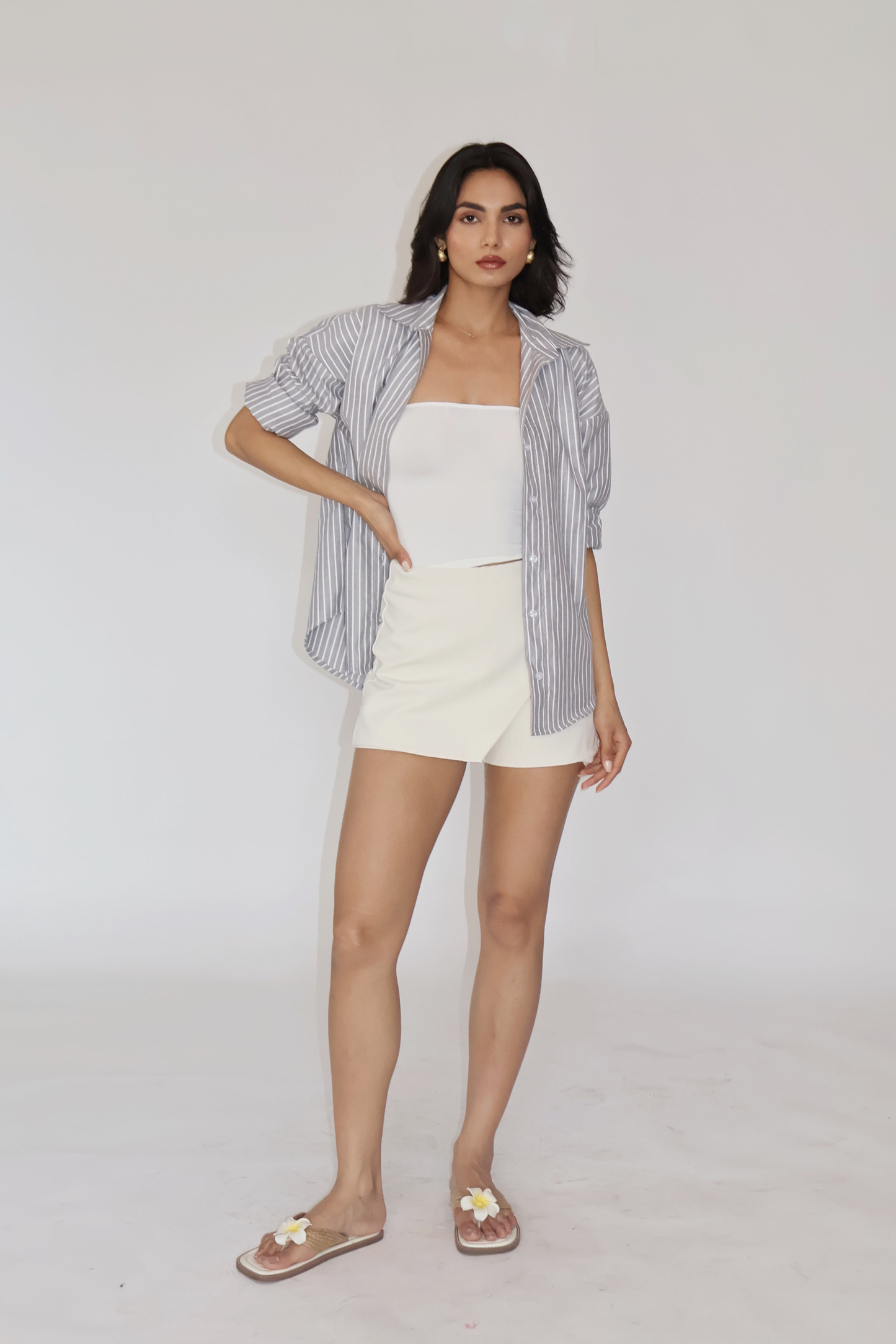Slate Striped Oversized Shirt – CANVA