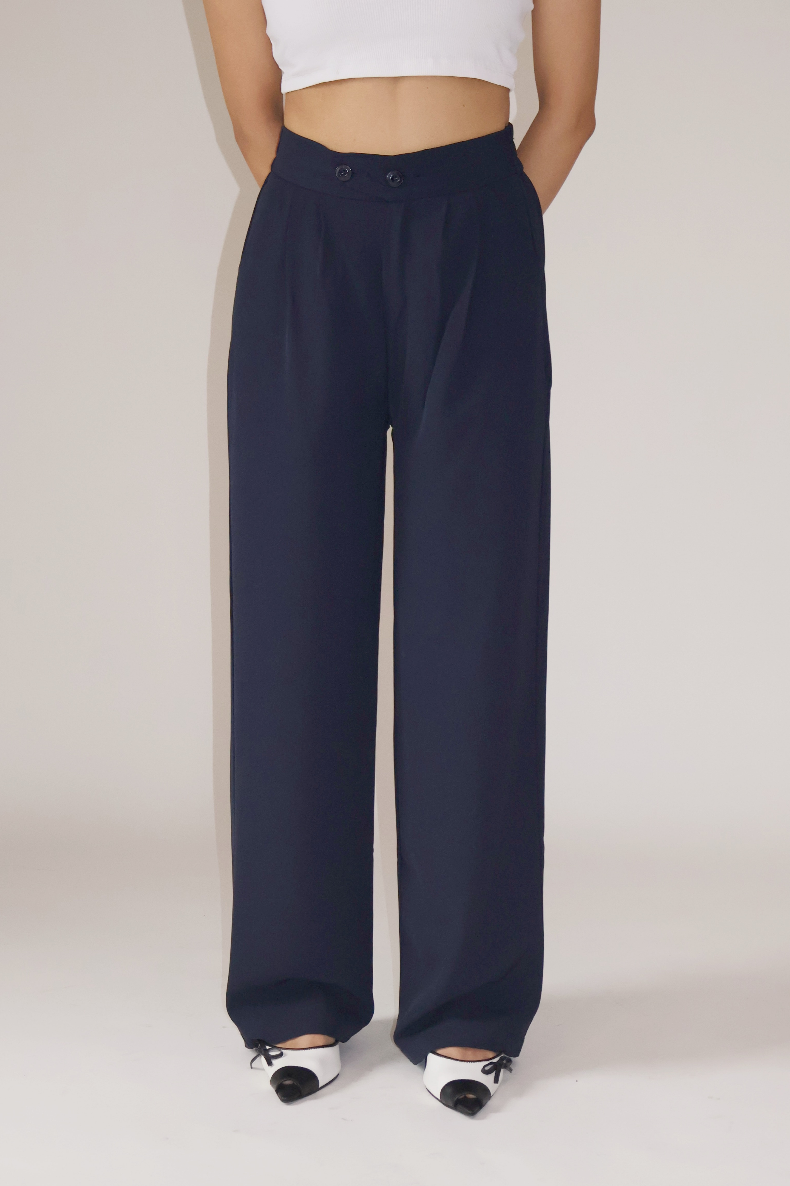 RUMI PANTS - (Navy)
