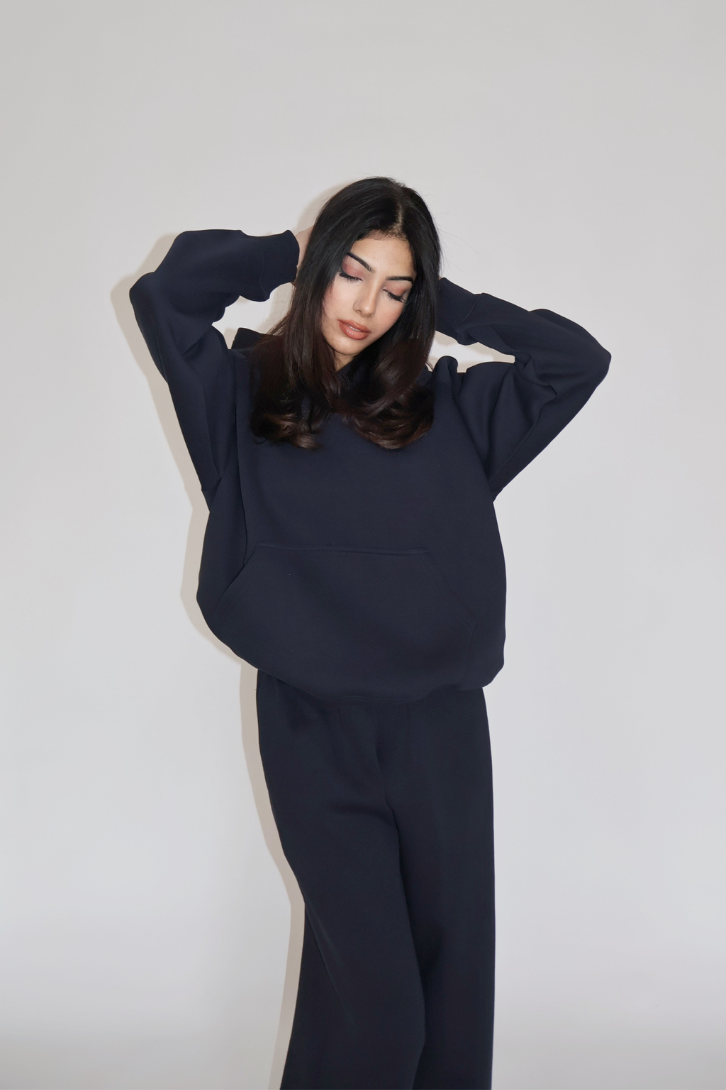 Devika in HOODIE CO-ORD SET - (Navy)
