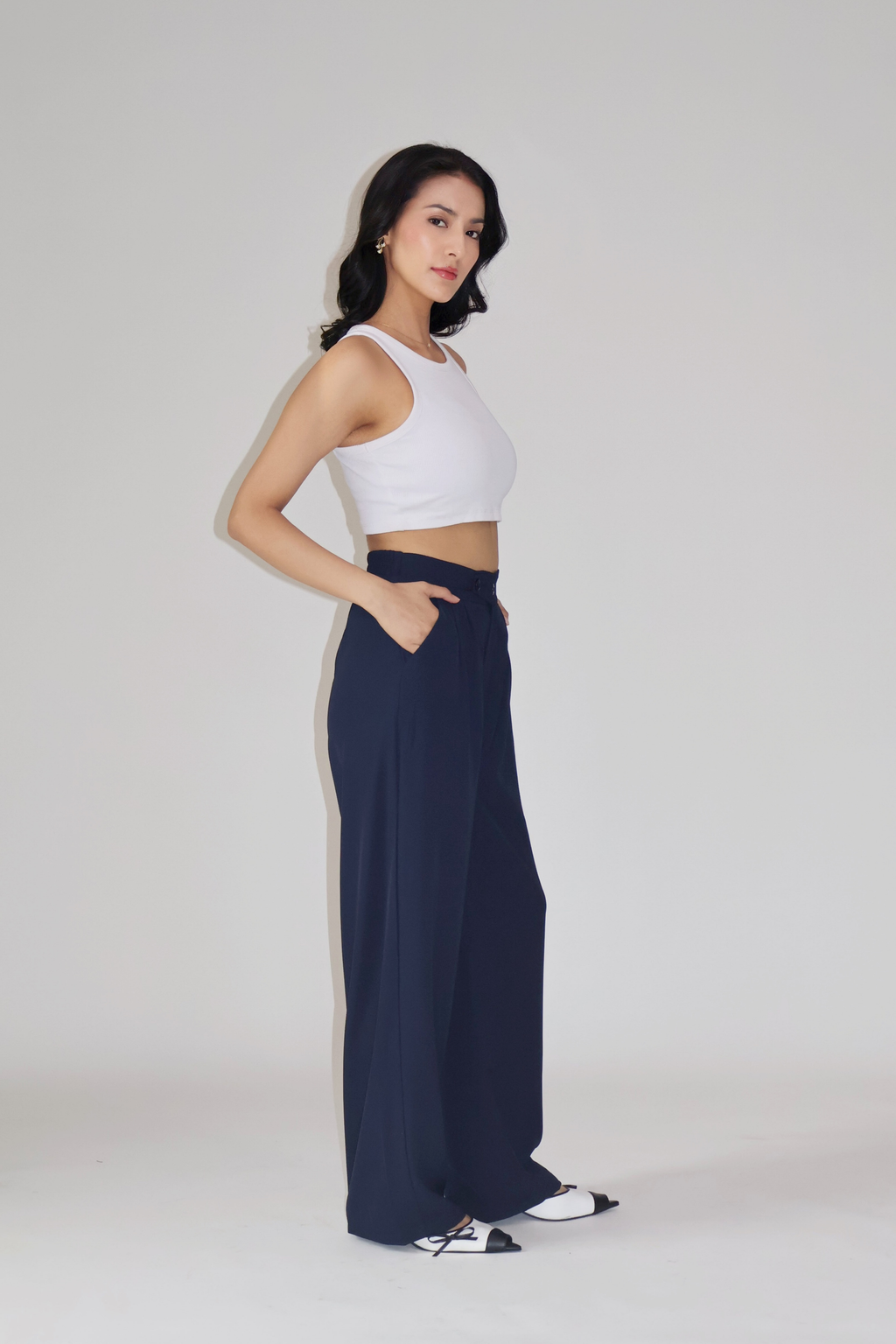 RUMI PANTS - (Navy)