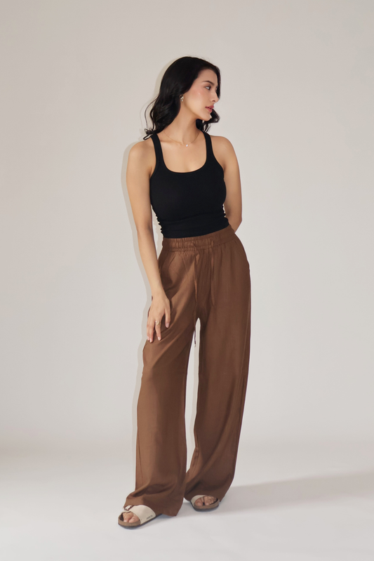 SEASHELL PANTS - (Mocha brown)