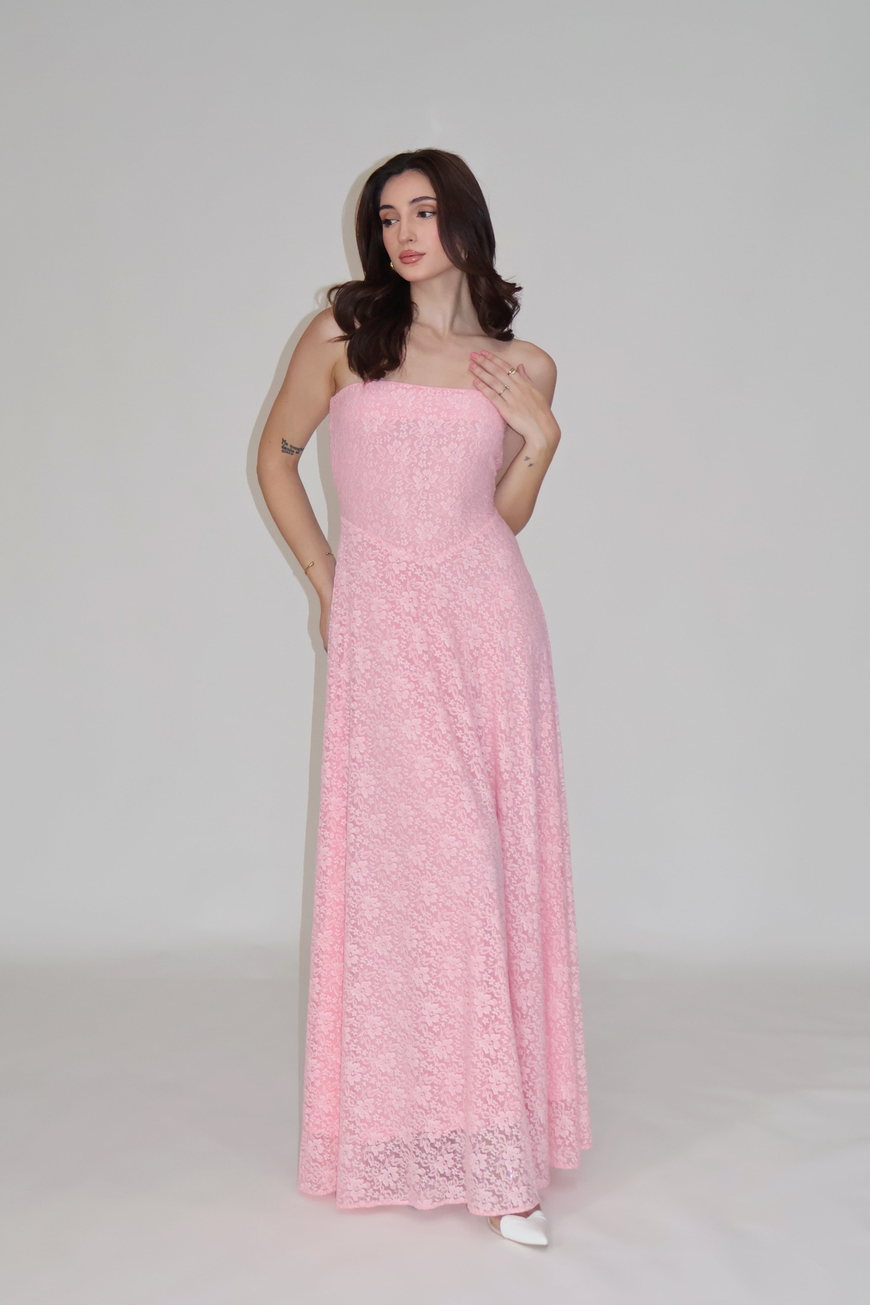 DAISY DRESS - (Pink)