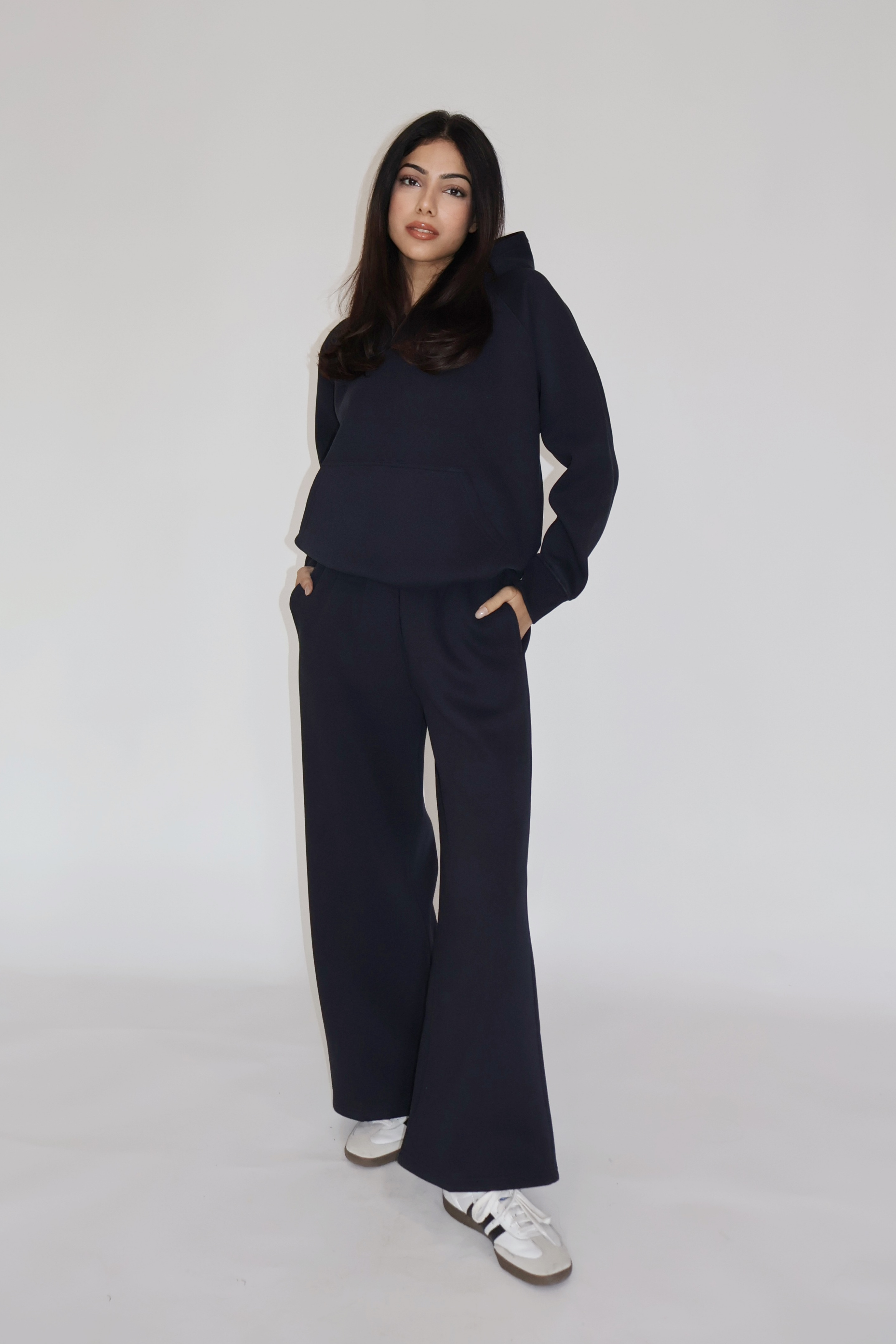 HOODIE CO-ORD SET - (Navy)