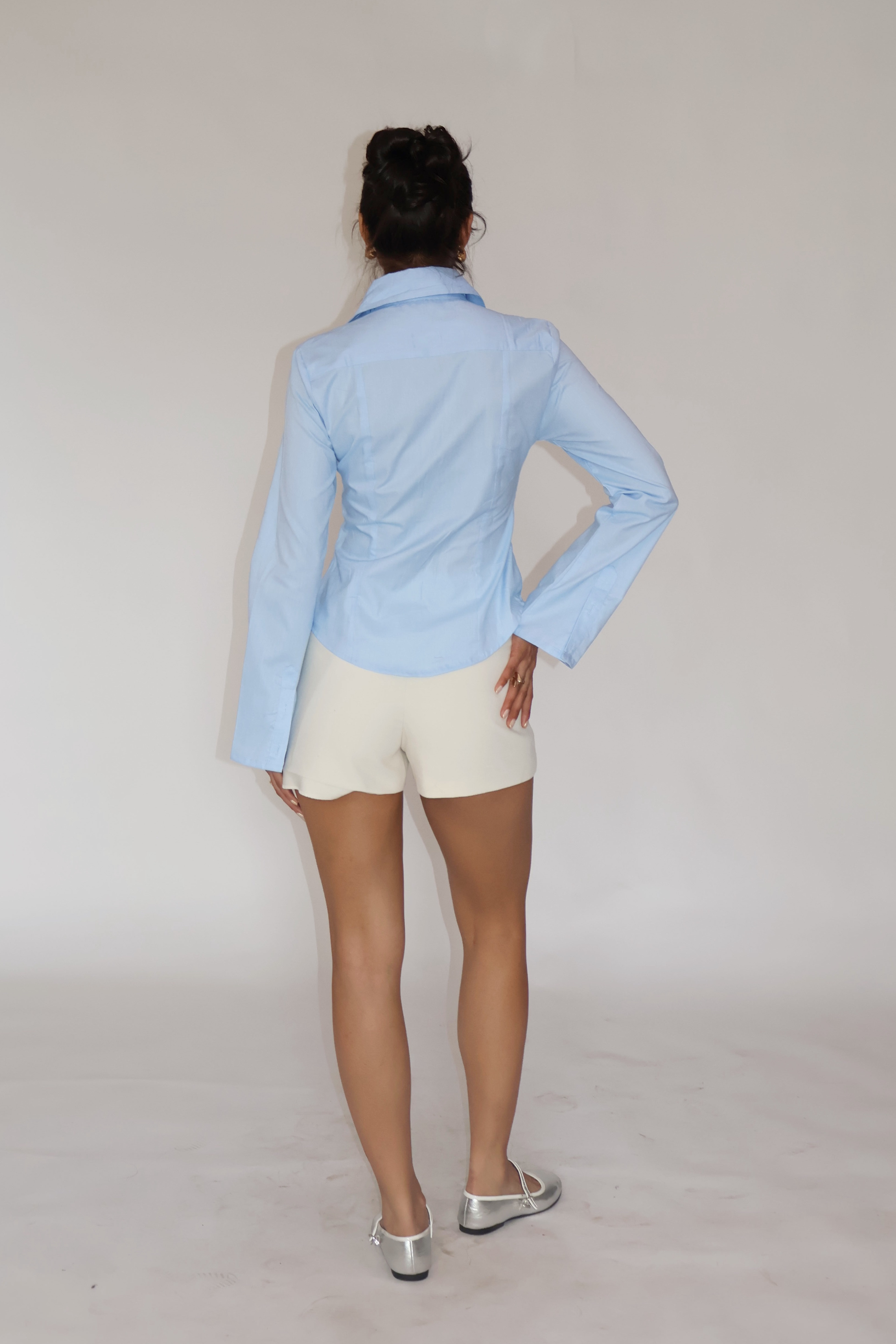 MOON Fitted Shirt – Sky
