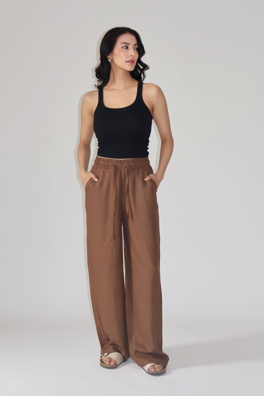 SEASHELL PANTS - (Mocha brown)