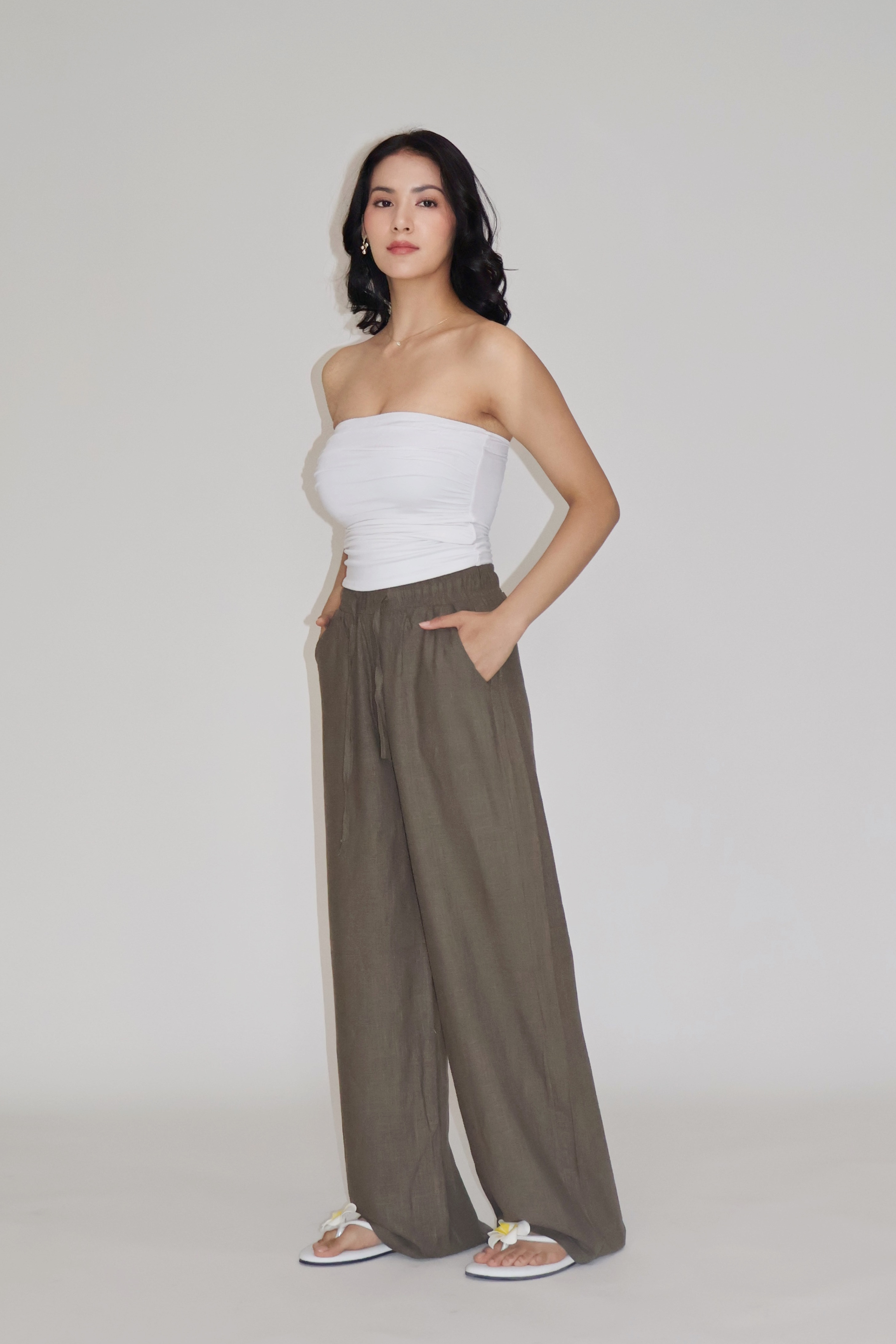SEASHELL PANTS - (Olive)