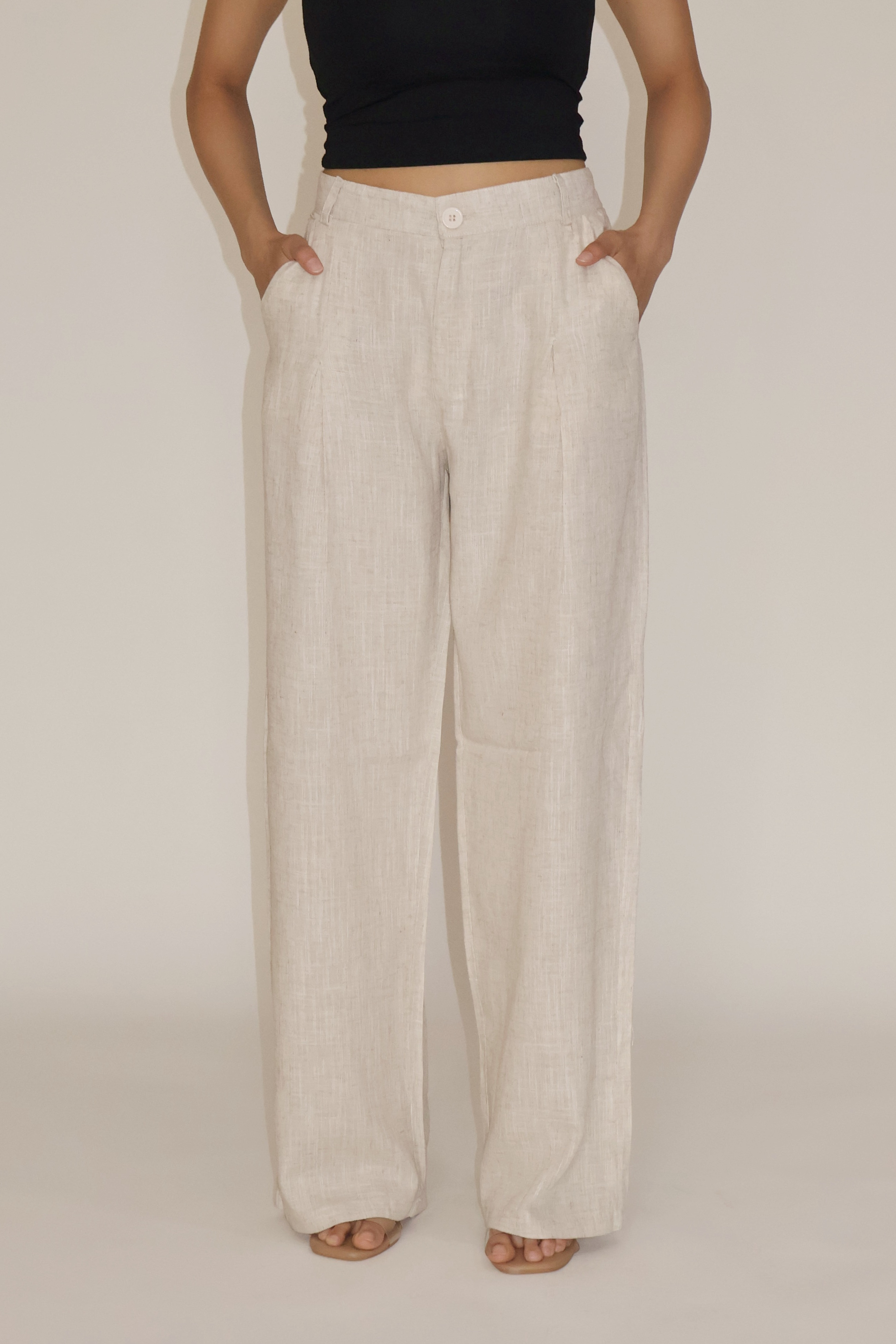 COASTAL PANTS - (Oat meal)